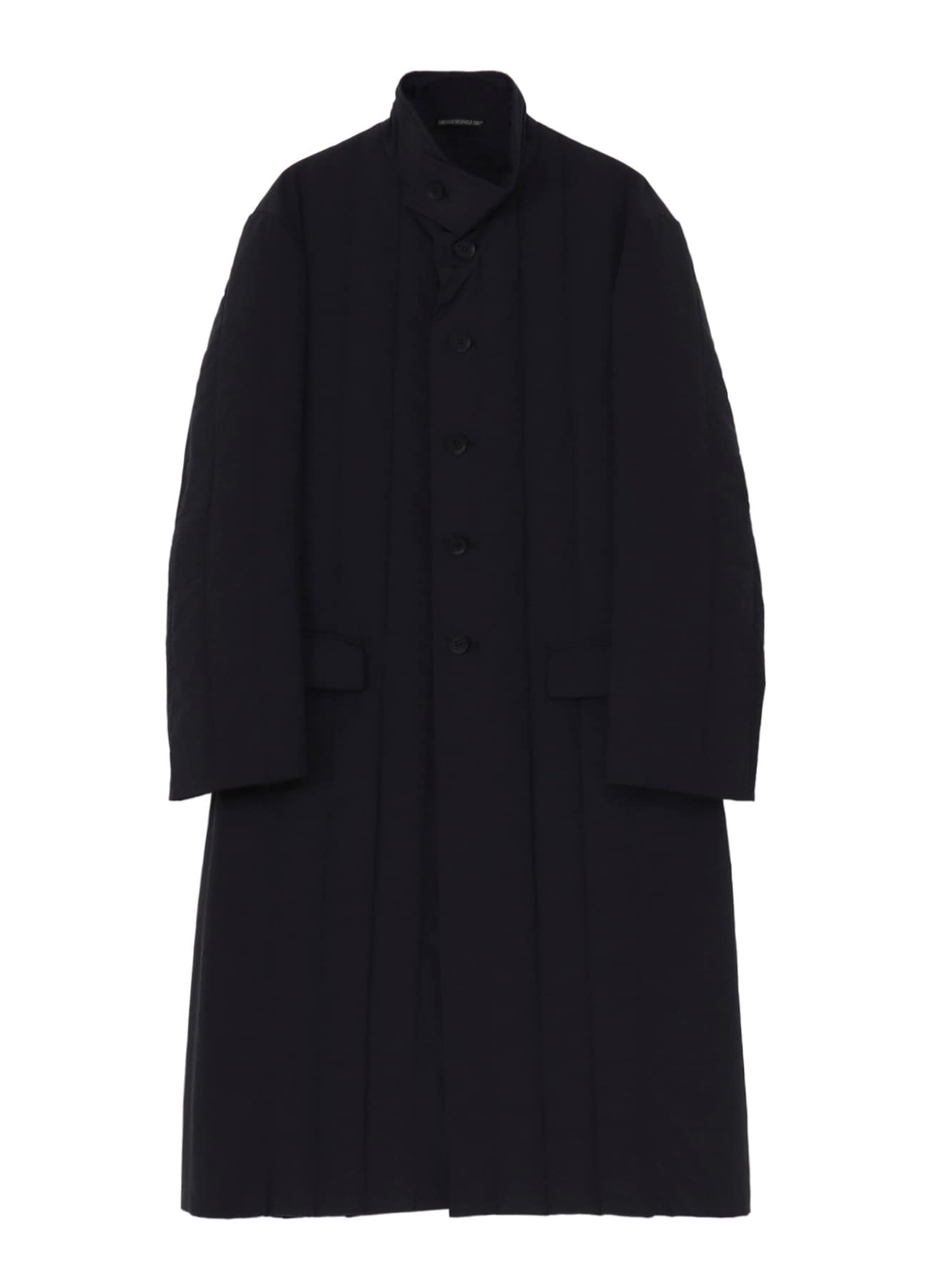 RE NYLON TUSSER PADDED STAND COLLAR COAT