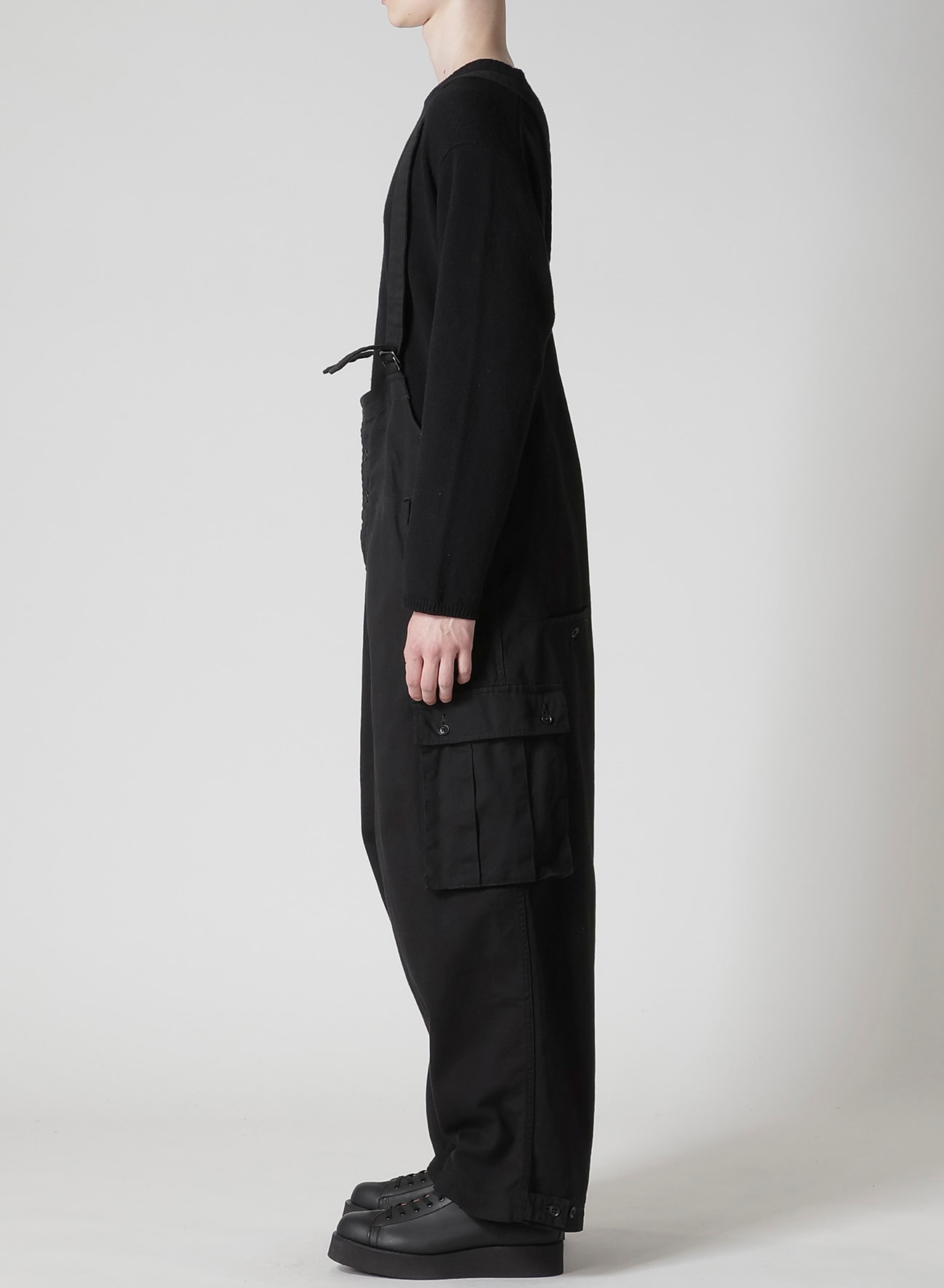 yori ヨリ ボンディングジレ ブラック DUNGAREE JQ BLACK LONG JACKET(S BLACK): Vintage｜THE SHOP
