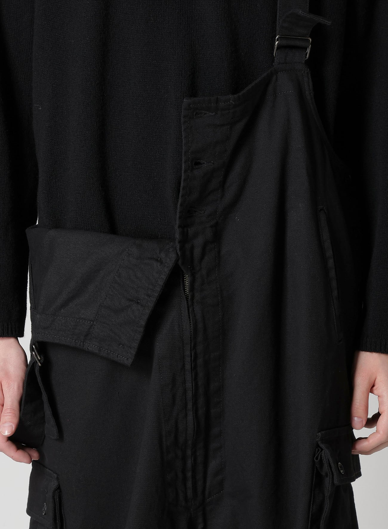 BS KATSURAGI WORK OVERALLS(XS Black): Yohji Yamamoto POUR