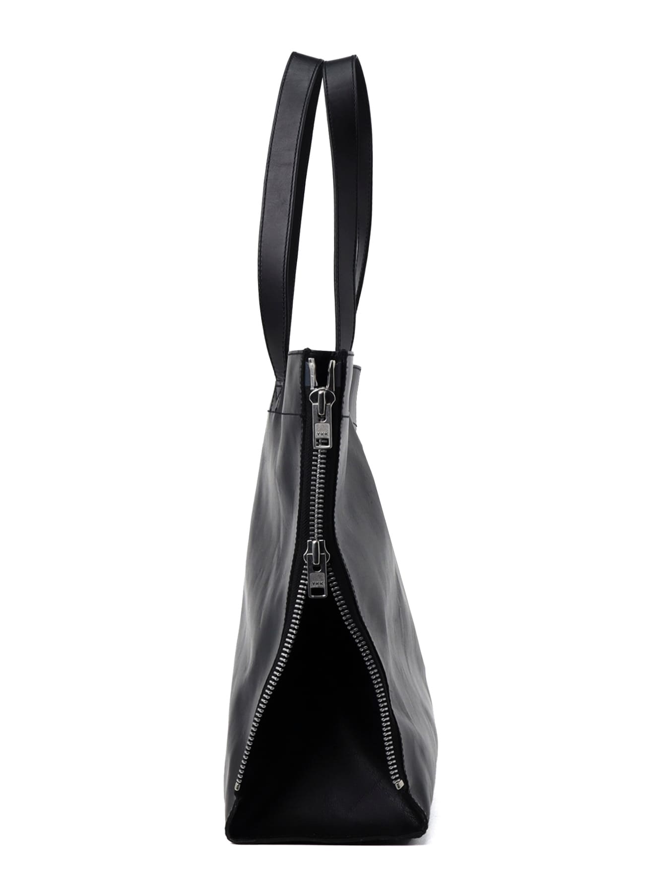 バッグ Yohji Yamamoto PULL UP LEATHER TOTE BAG PULL UP LEATHER TOTE BAG(FREE SIZE Black): Yohji Yamamoto POUR