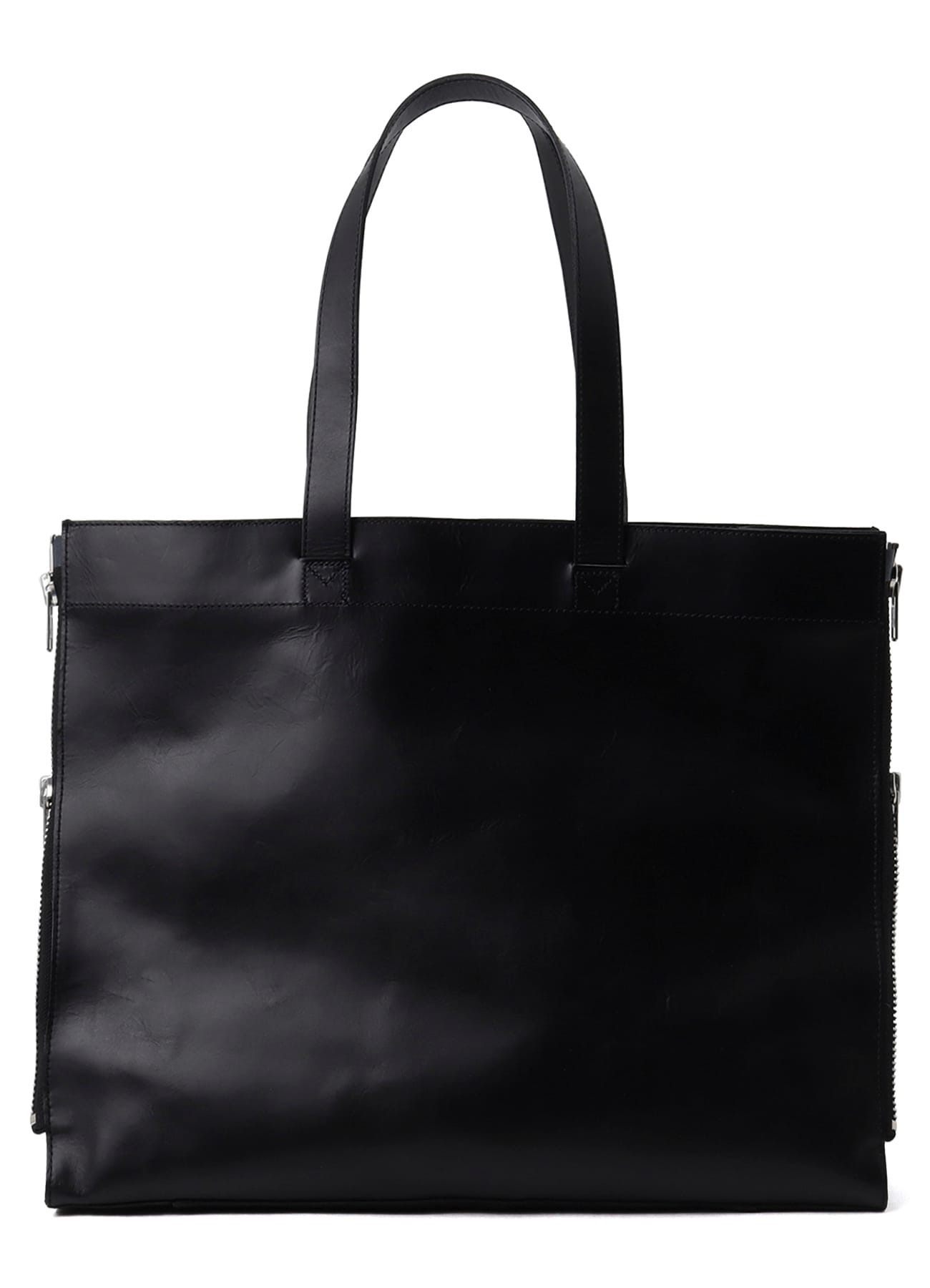 PULL UP LEATHER TOTE BAG