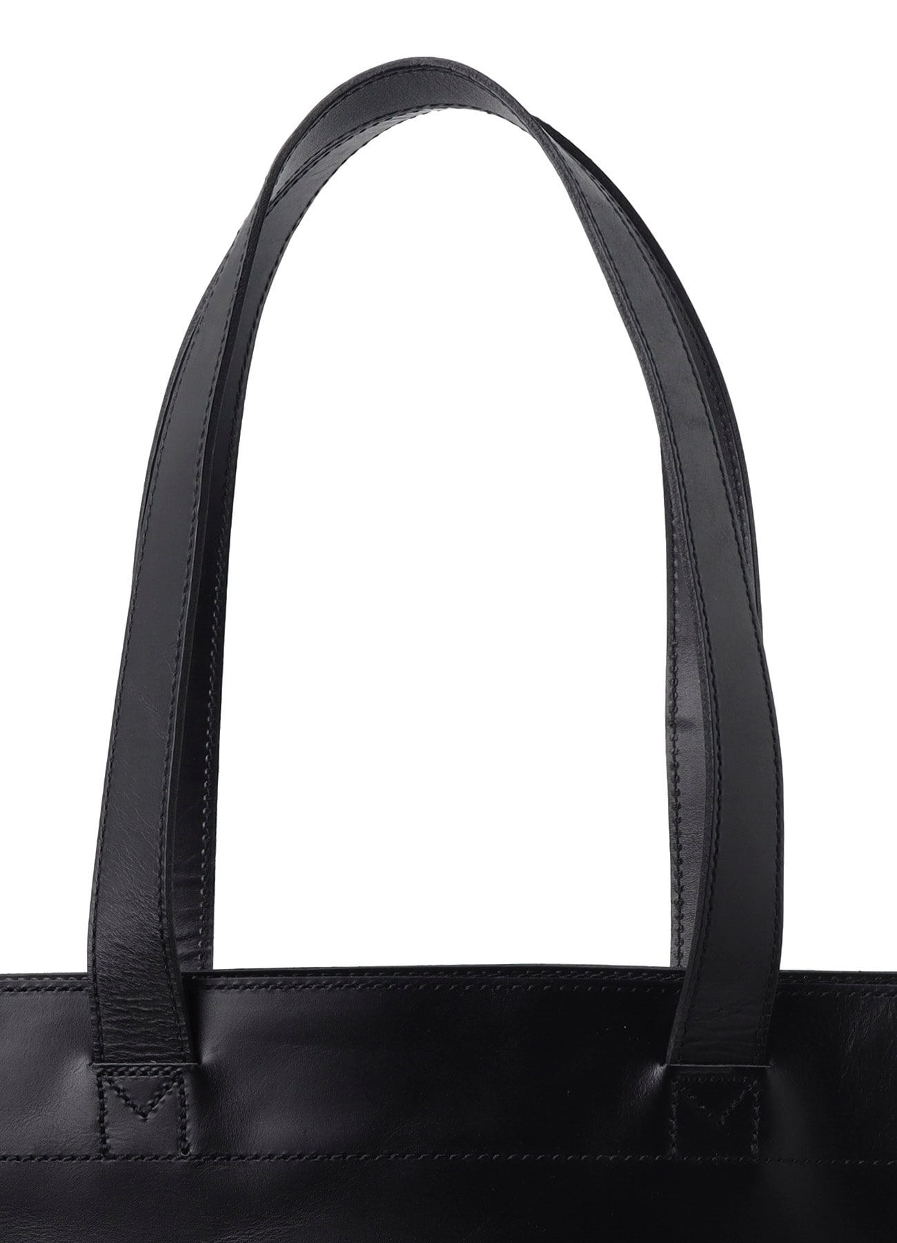 PULL UP LEATHER TOTE BAG(FREE SIZE Black): Yohji Yamamoto POUR