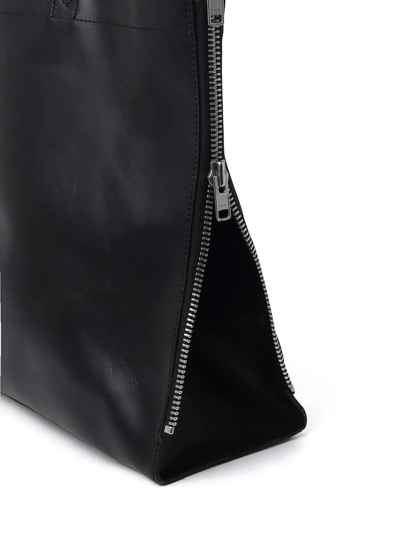 PULL UP LEATHER TOTE BAG(FREE SIZE Black): Yohji Yamamoto POUR