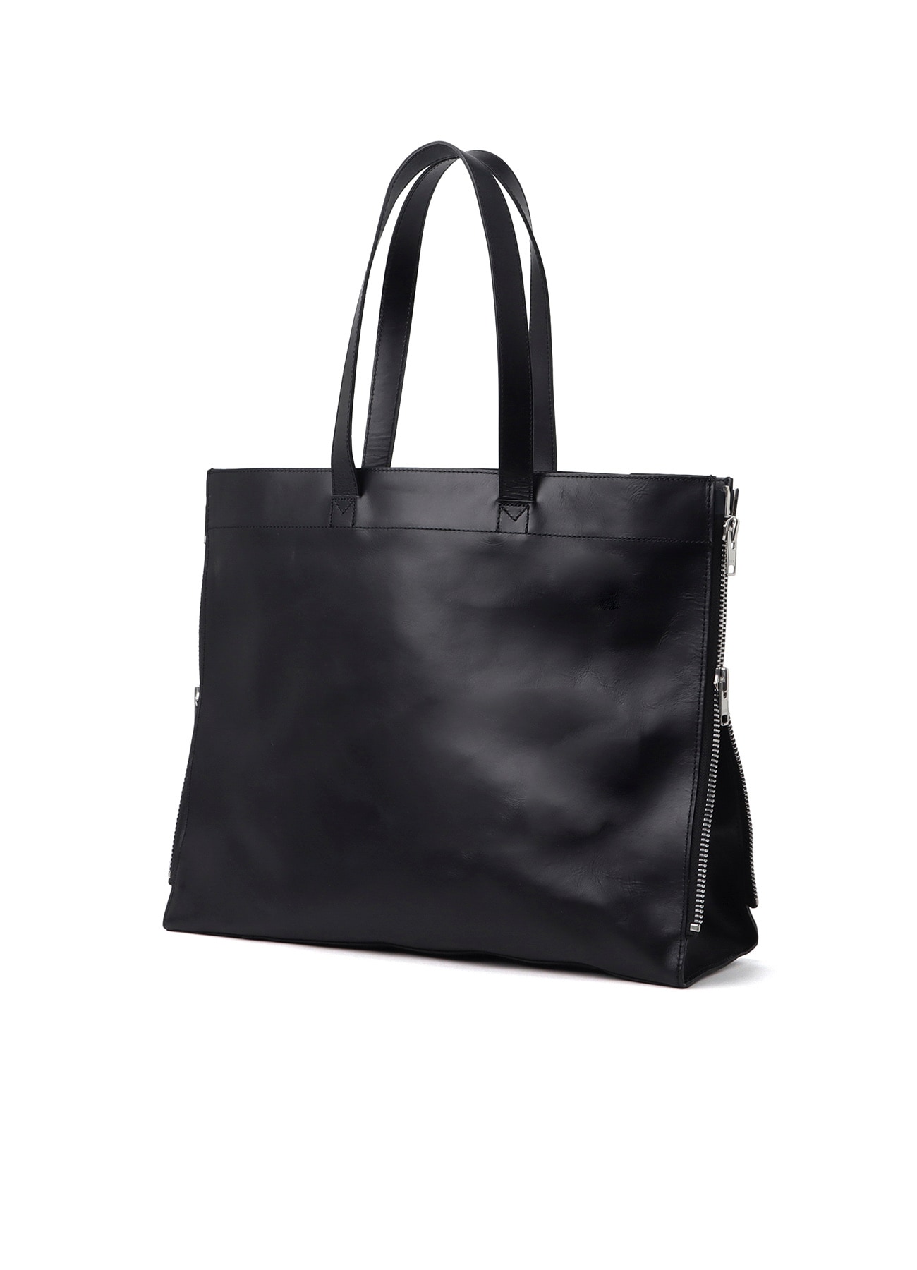 PULL UP LEATHER TOTE BAG