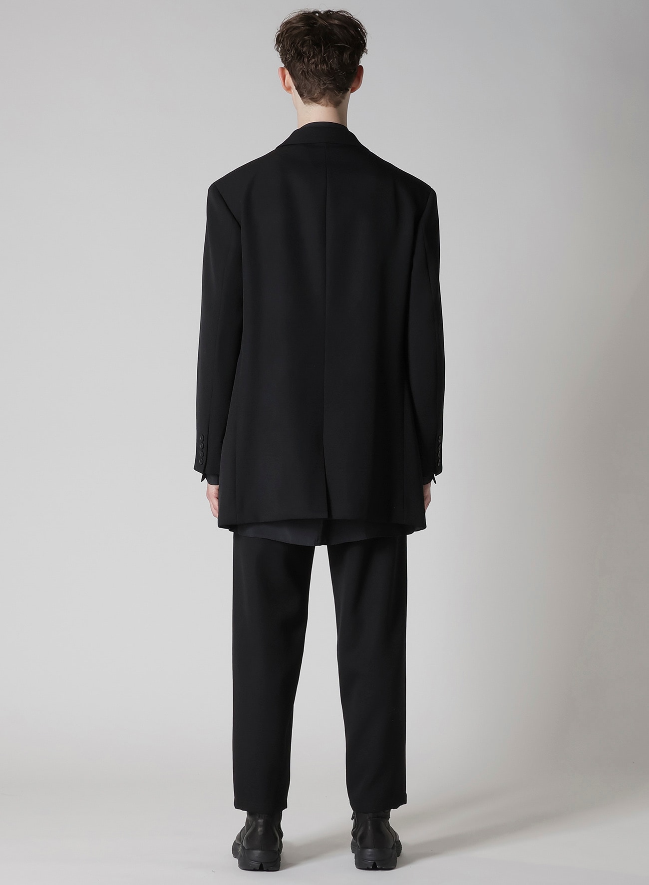 ARMY GABARDINE 3 BUTTONS PEAKED JACKET
