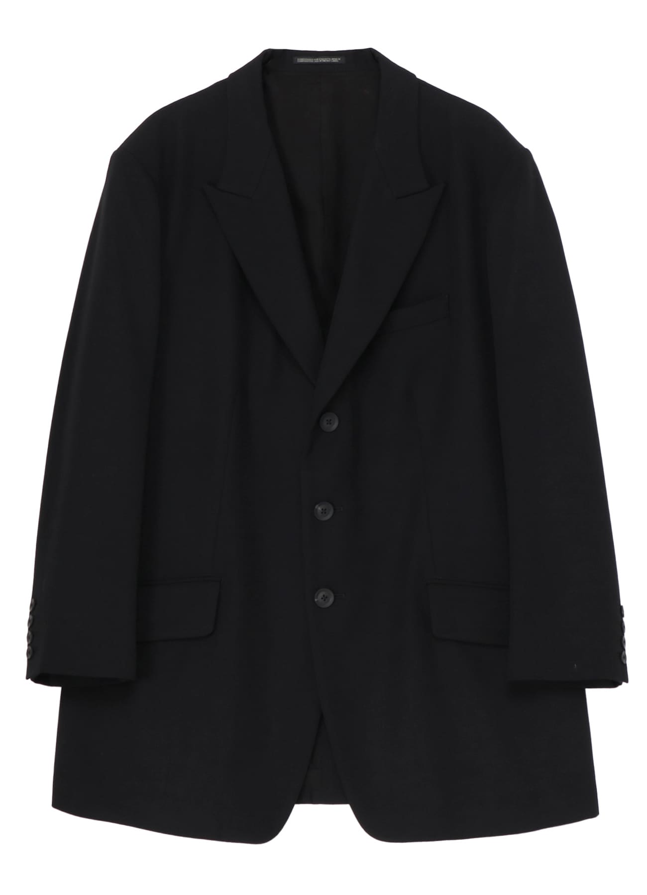 ARMY GABARDINE 3 BUTTONS PEAKED JACKET