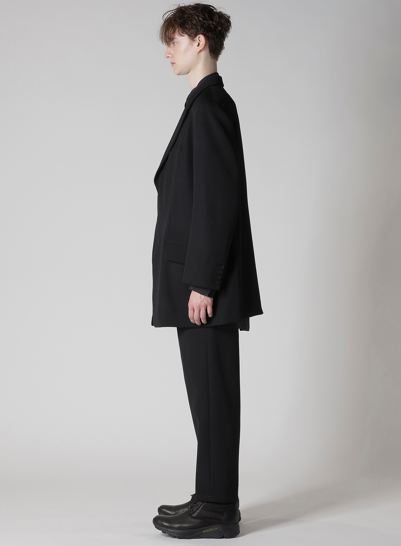 ARMY GABARDINE 3 BUTTONS PEAKED JACKET