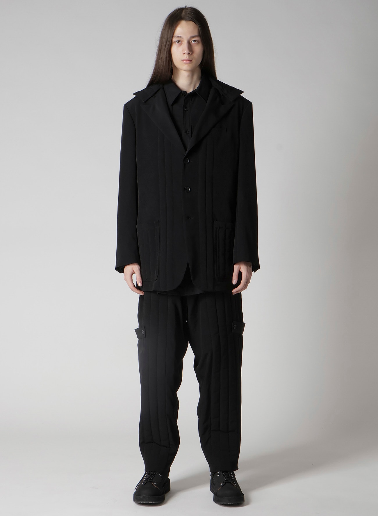 Ta TUXEDO HOODED PADDED JACKET