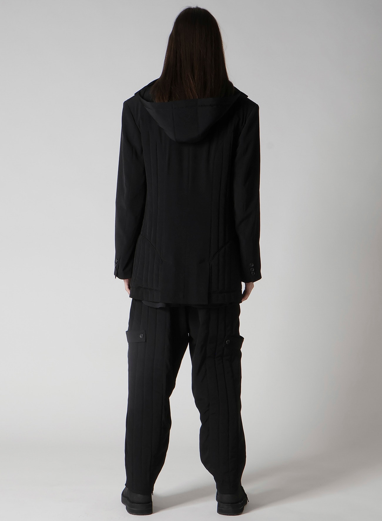 Ta TUXEDO HOODED PADDED JACKET