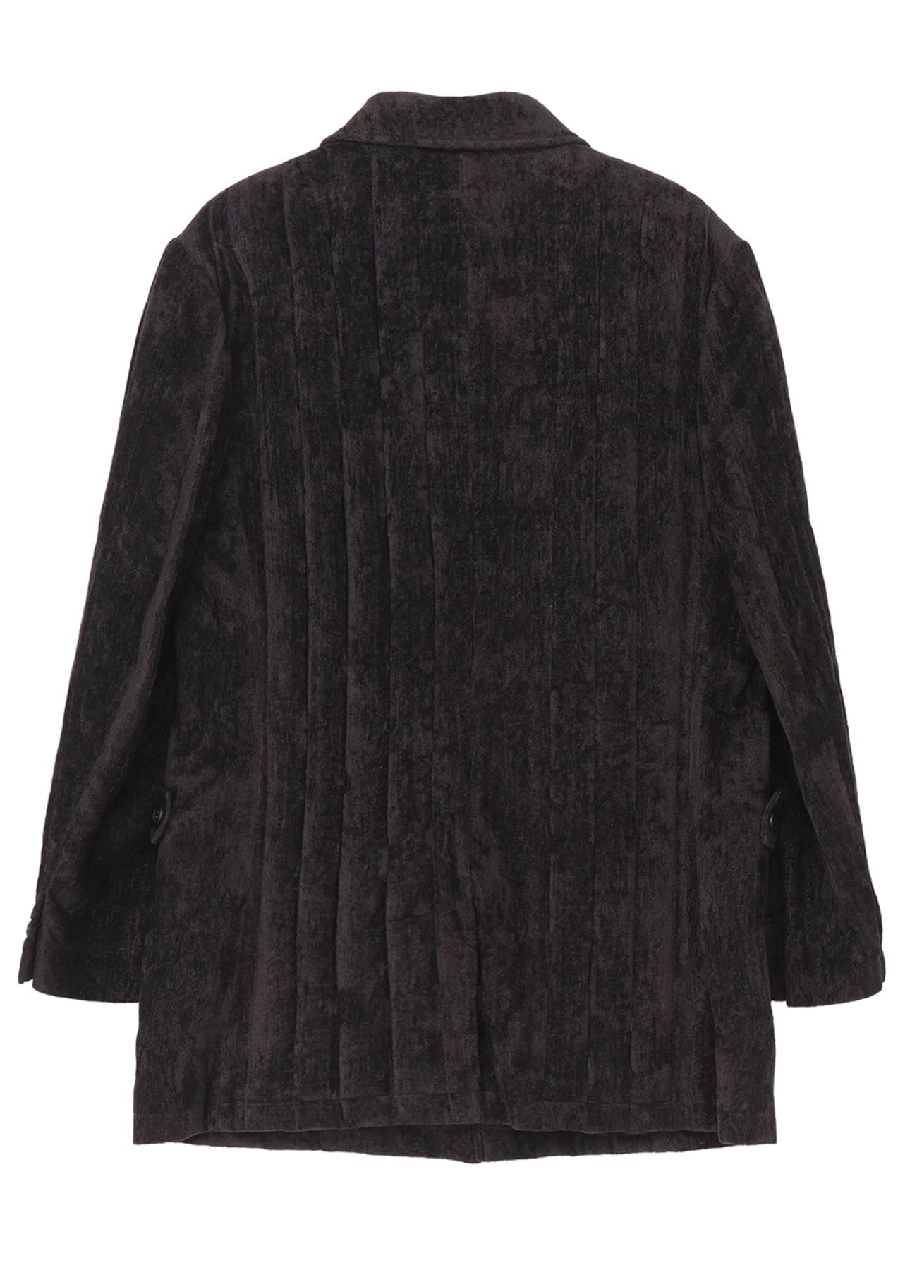 LINEN VELVET  TAB DETAIL PADED JACKET