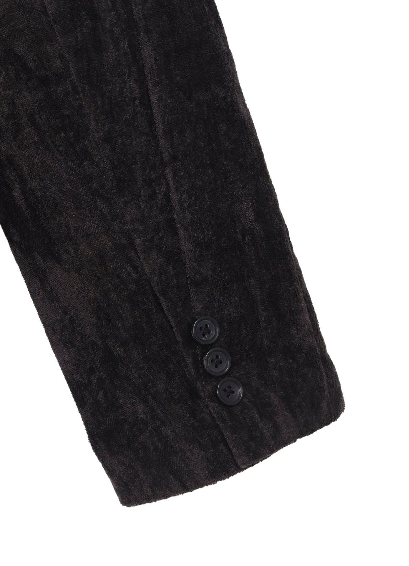 LINEN VELVET  TAB DETAIL PADED JACKET