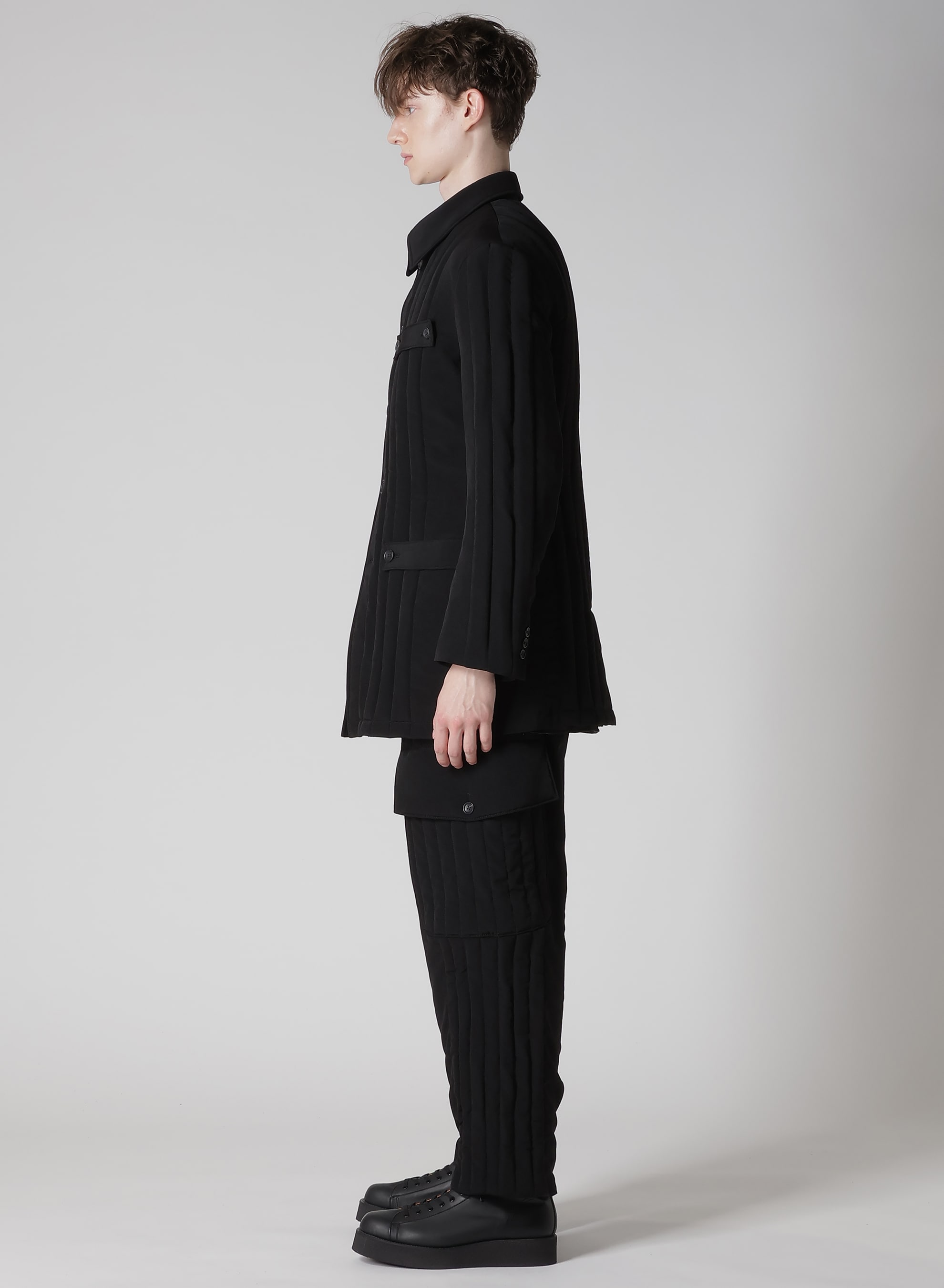 Ta TUXEDO TAB DETAIL PADＤED JACKET