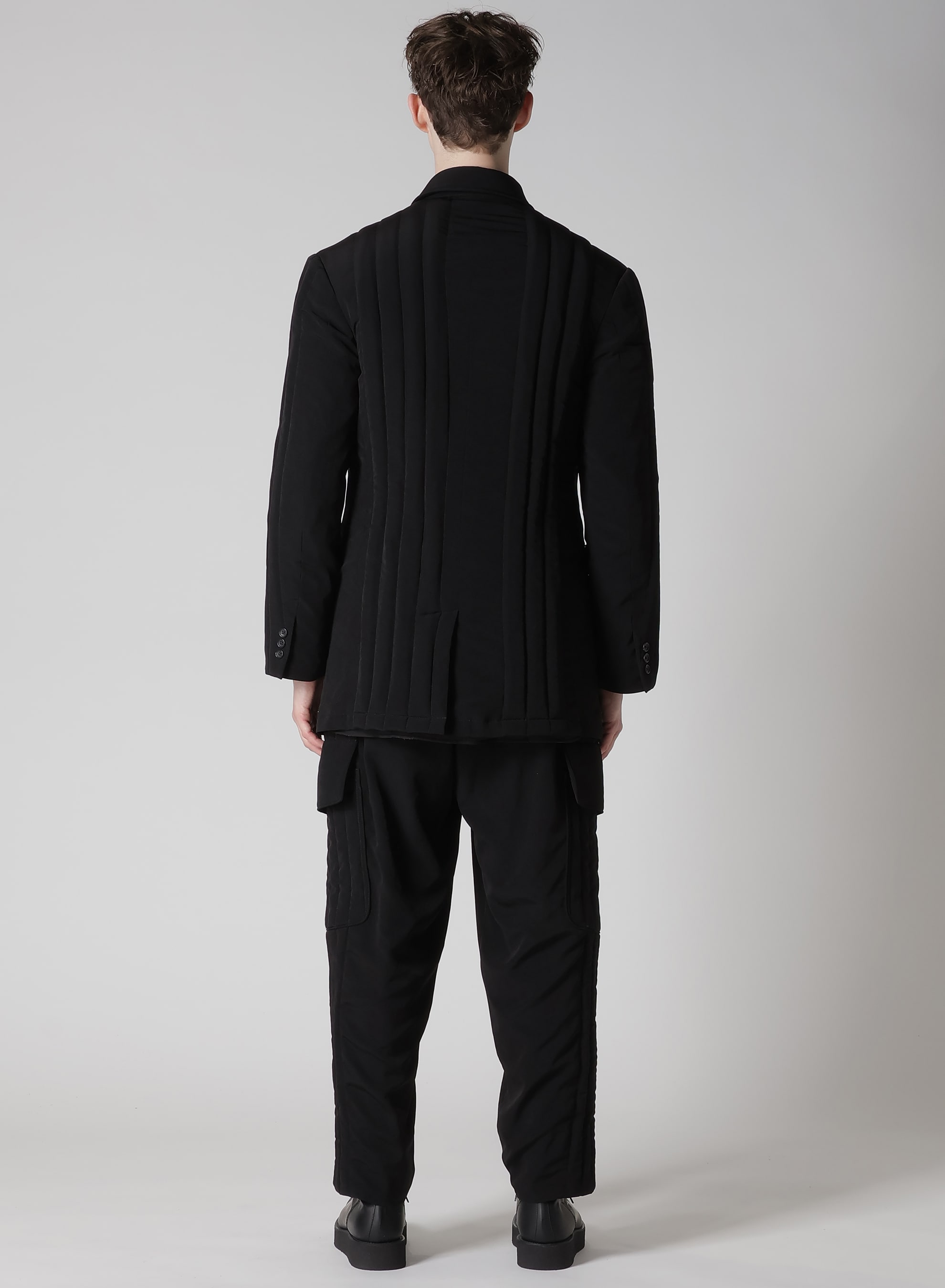 Ta TUXEDO TAB DETAIL PADＤED JACKET