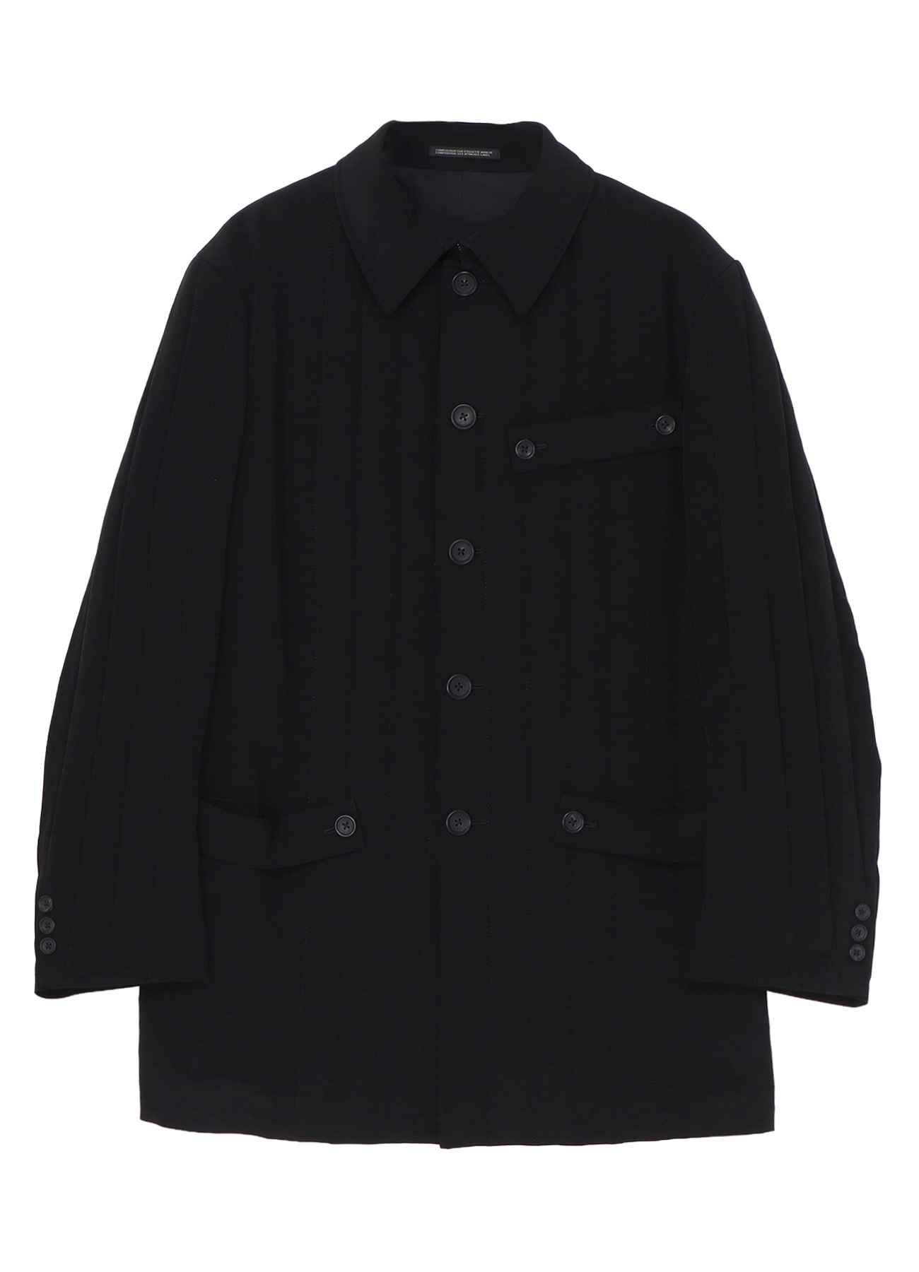 Ta TUXEDO TAB DETAIL PADＤED JACKET