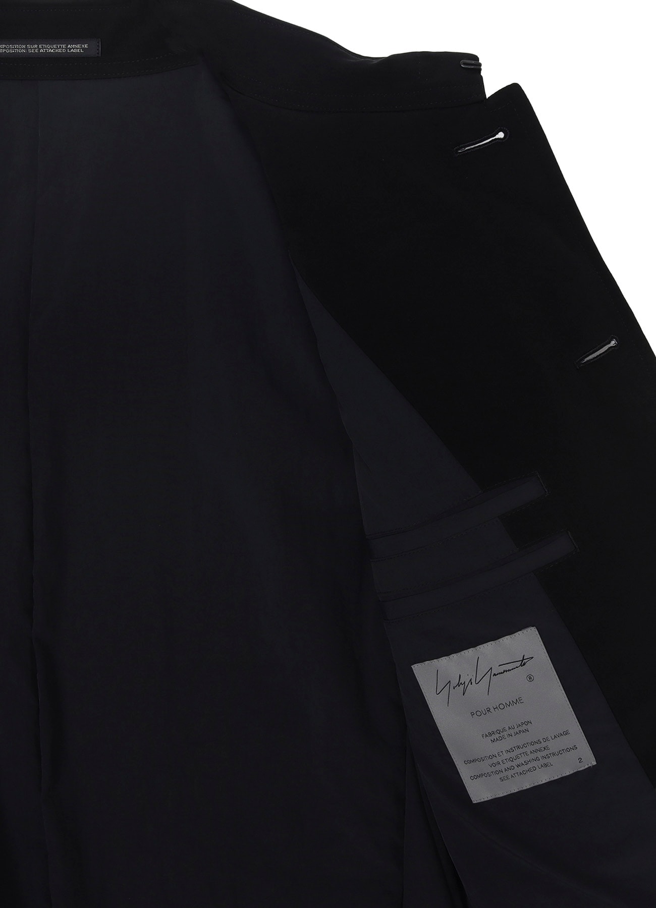Ta TUXEDO TAB DETAIL PADＤED JACKET