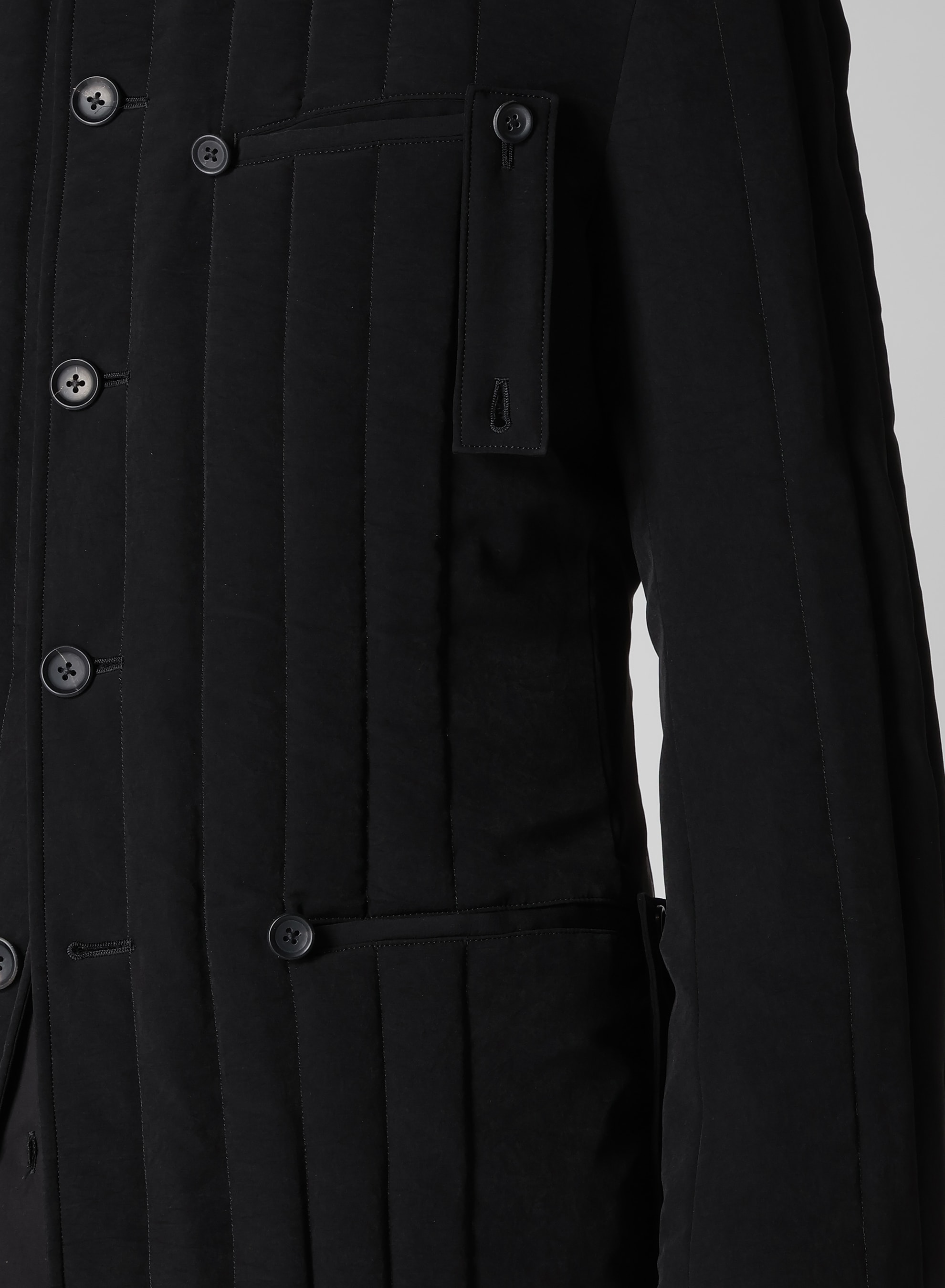 Ta TUXEDO TAB DETAIL PADＤED JACKET
