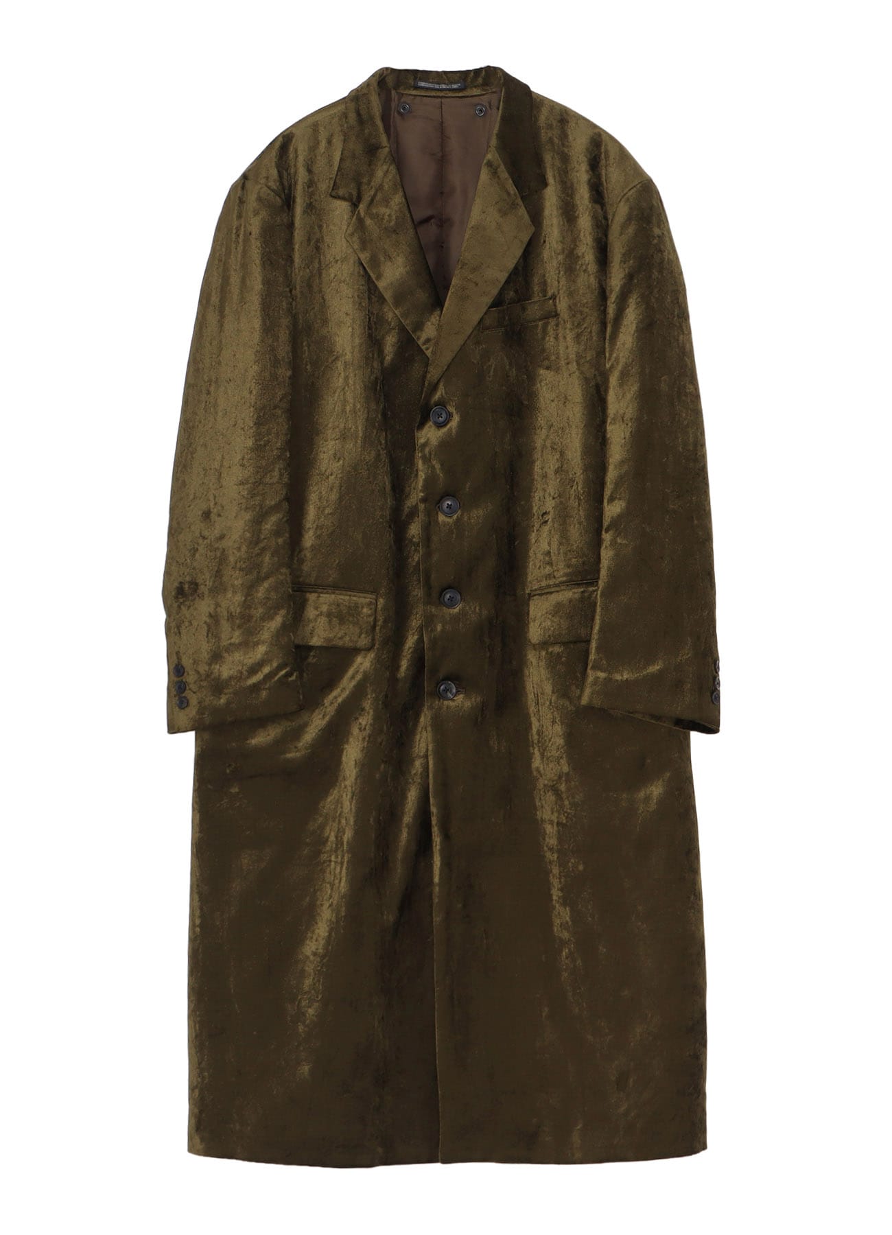 BELL KHAKI 4 BUTTONS LONG JACKET WITH LINER