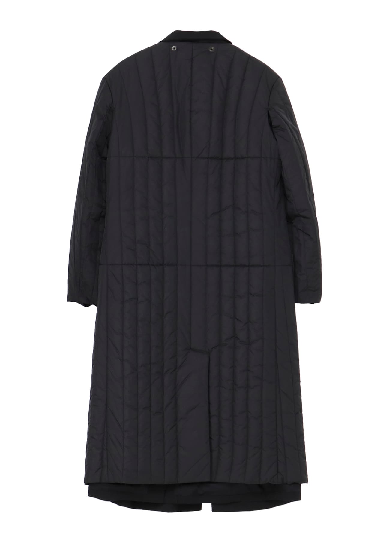 ヨビニヨンマルル WOOL GABARDINE 4 BUTTONS LONG JACKET WITH LINER(S Black