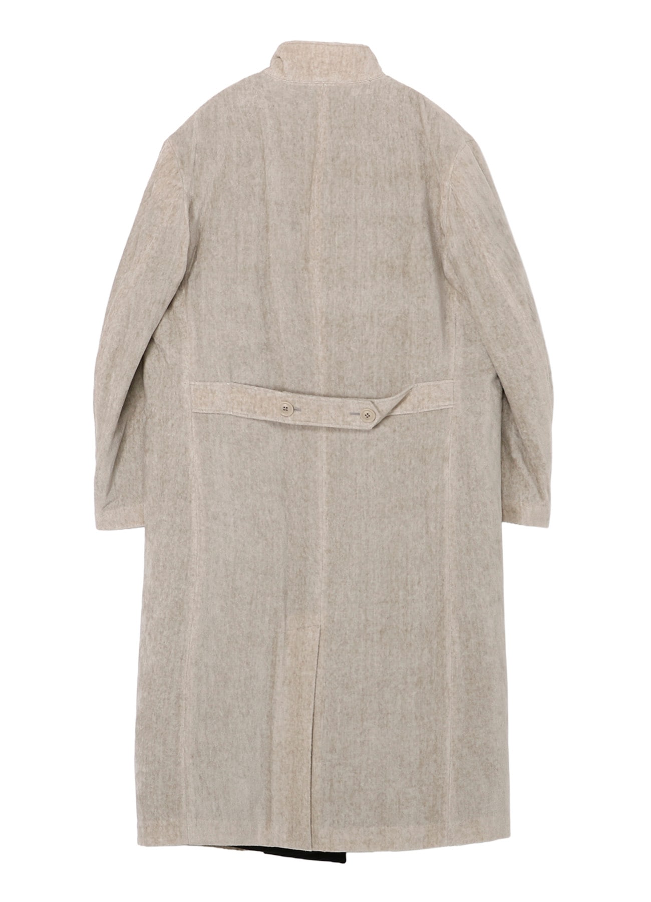 LINEN VELVET STAND COLLAR JACKET WITH LINER