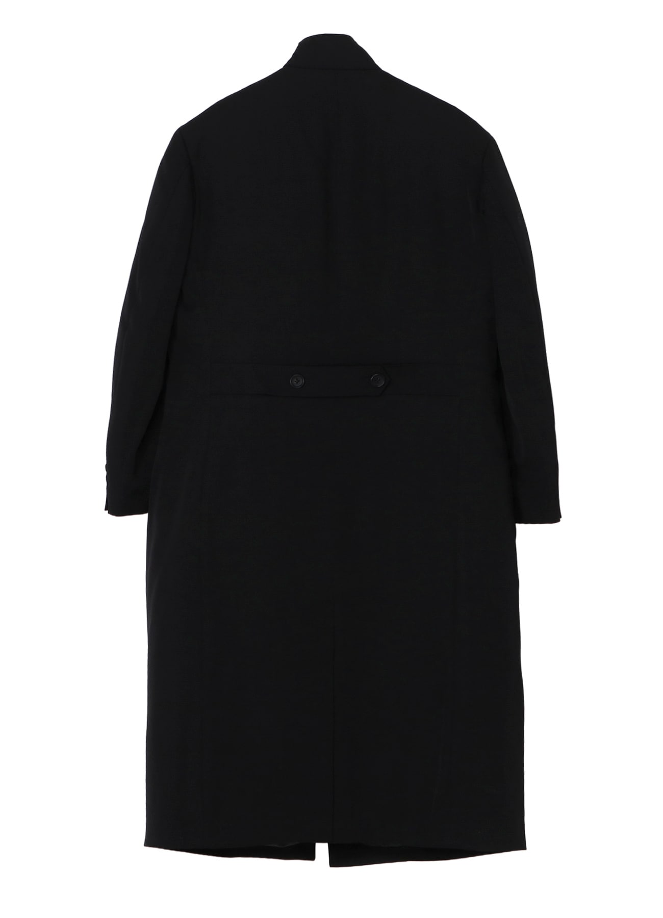 WOOL GABARDINE STAND COLLAR JACKET WITH LINER