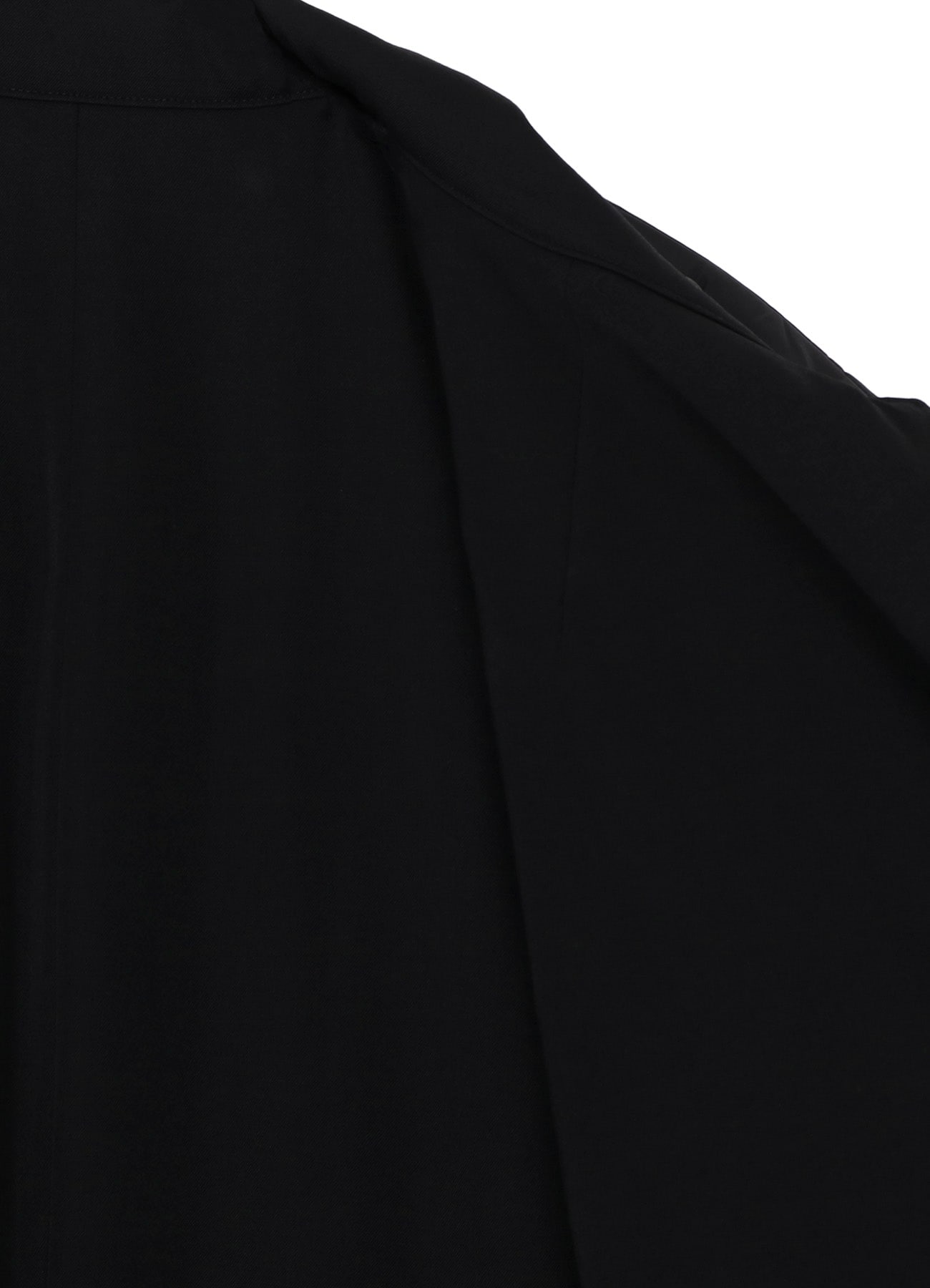 WOOL GABARDINE STAND COLLAR JACKET WITH LINER