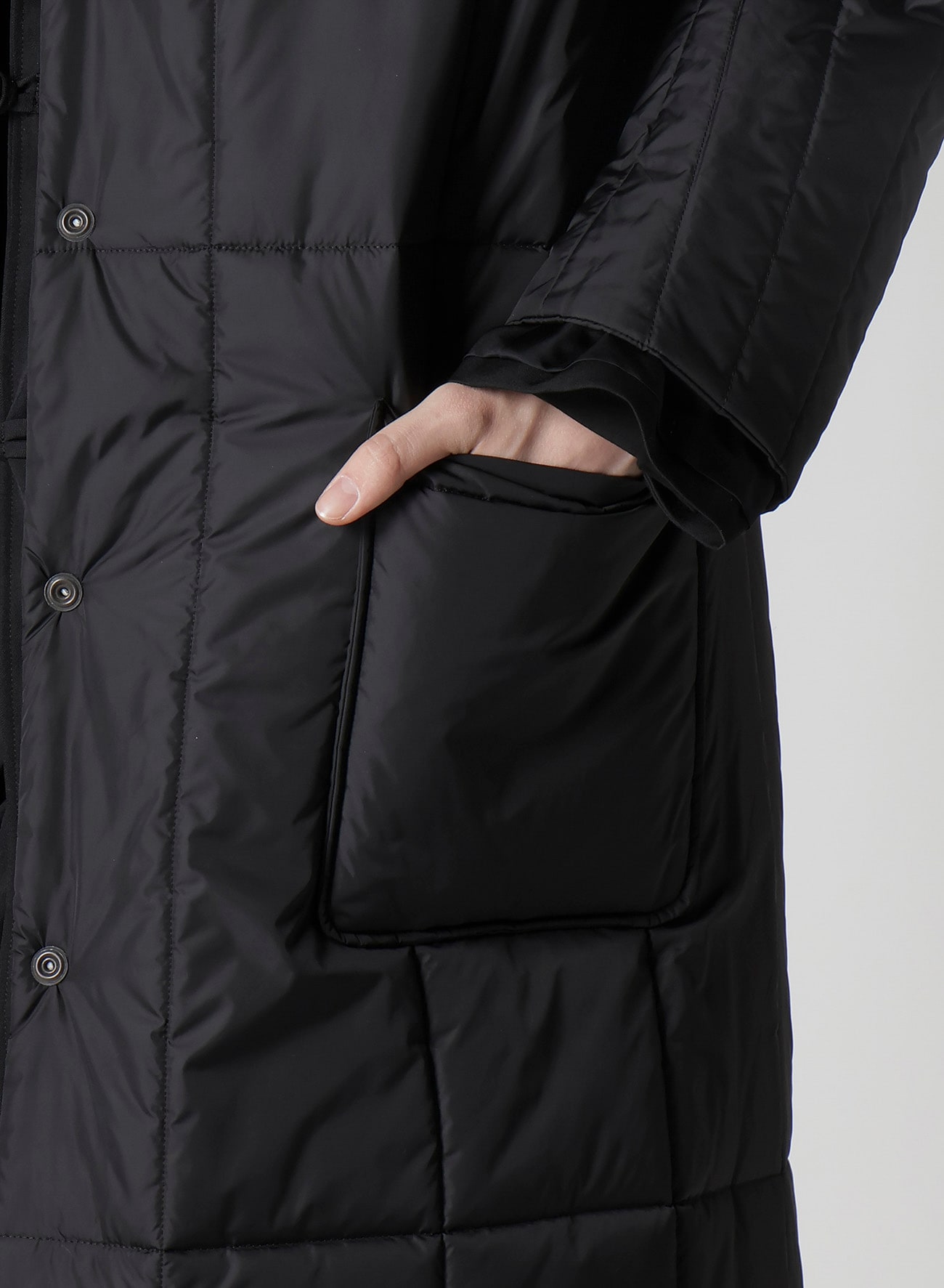 WOOL GABARDINE STAND COLLAR JACKET WITH LINER