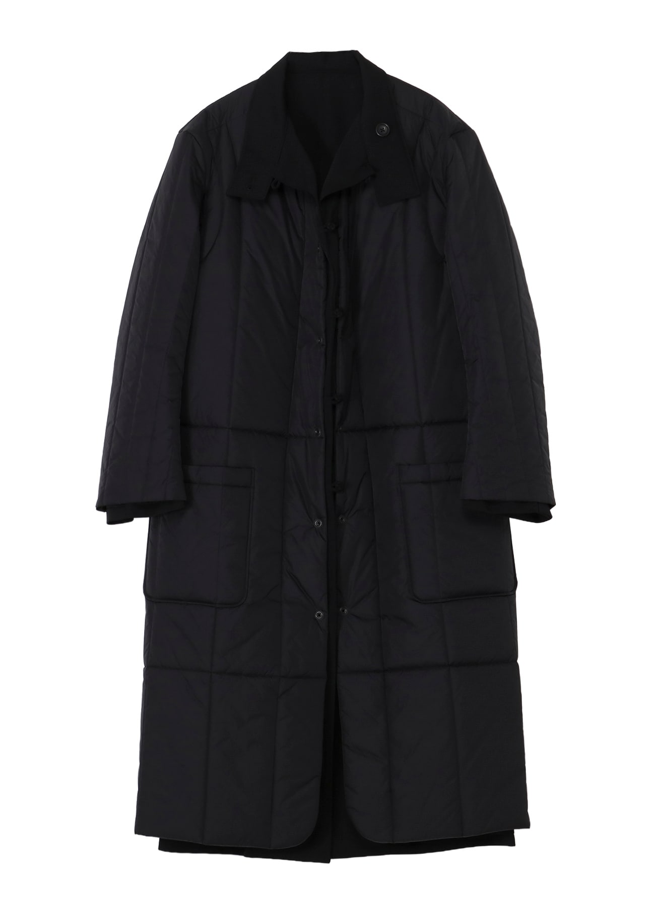WOOL GABARDINE STAND COLLAR JACKET WITH LINER