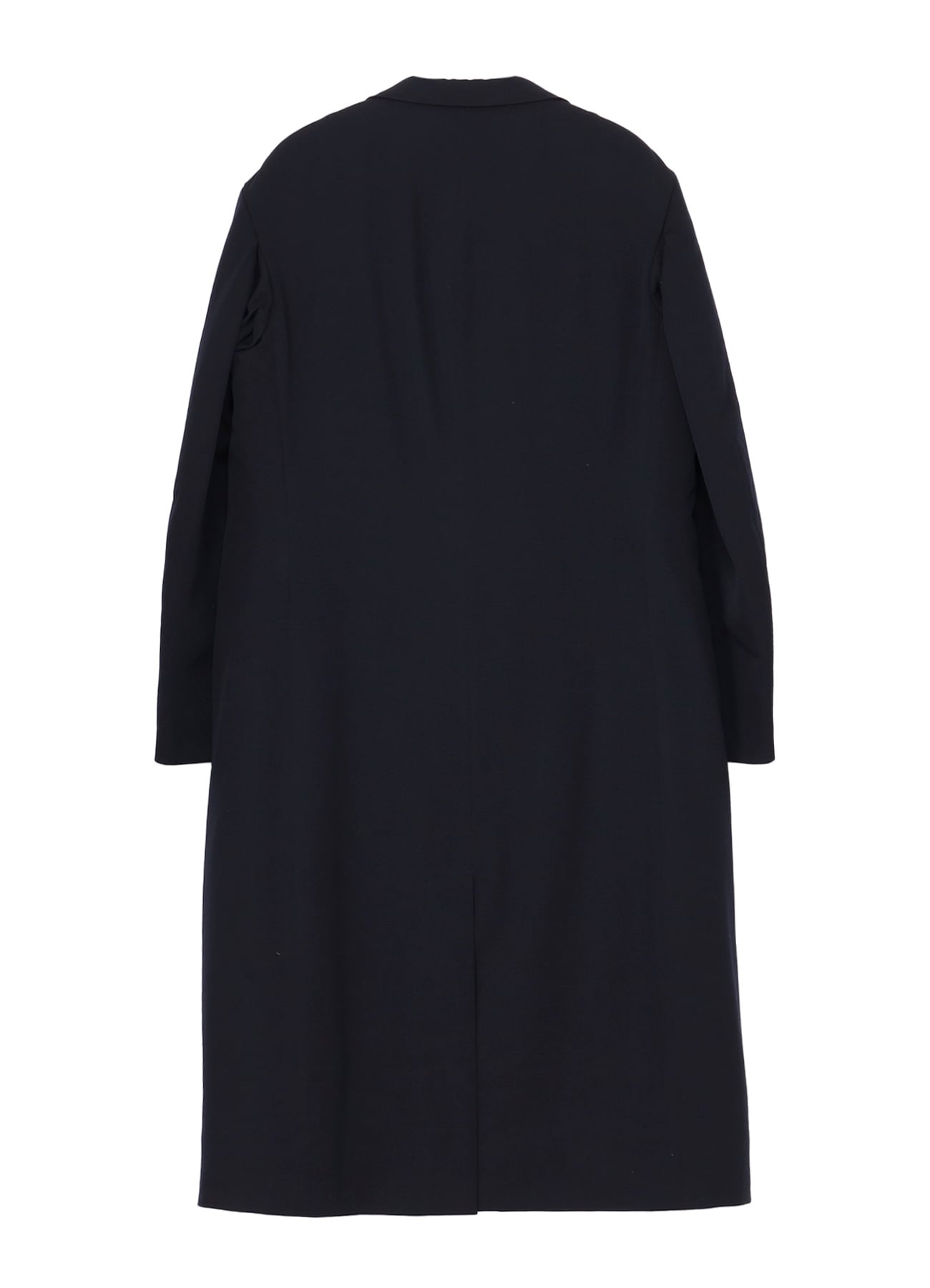 NAVY WOOL GABARDINE ONE BUTTON JACKET WITH LINER