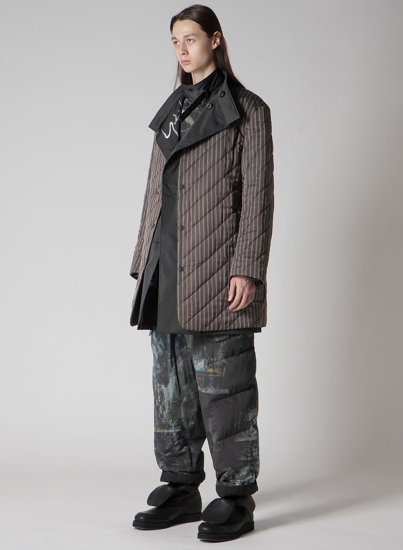 SMOKING GOTHIC PRINTED JACKET WITH LINER