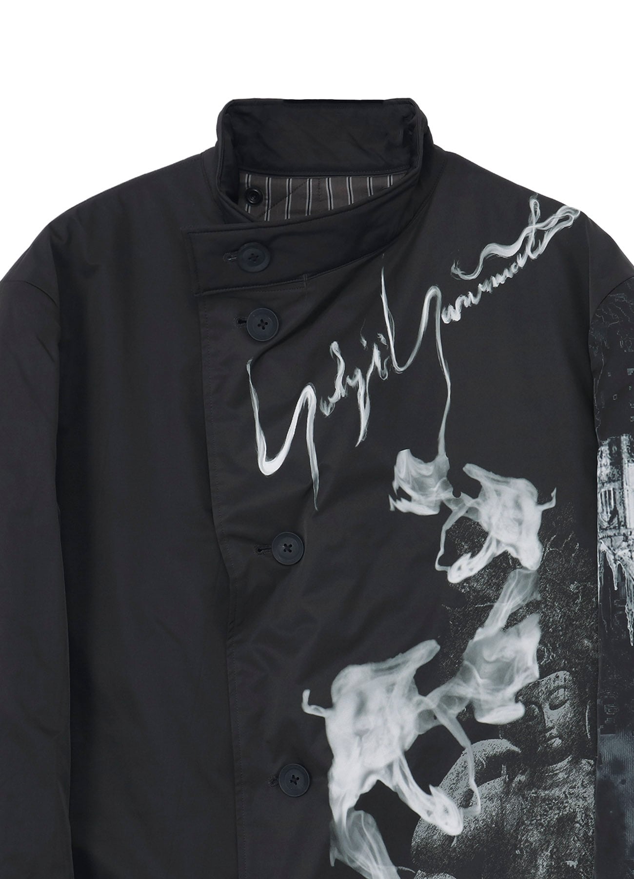 SMOKING GOTHIC PRINTED JACKET WITH LINER