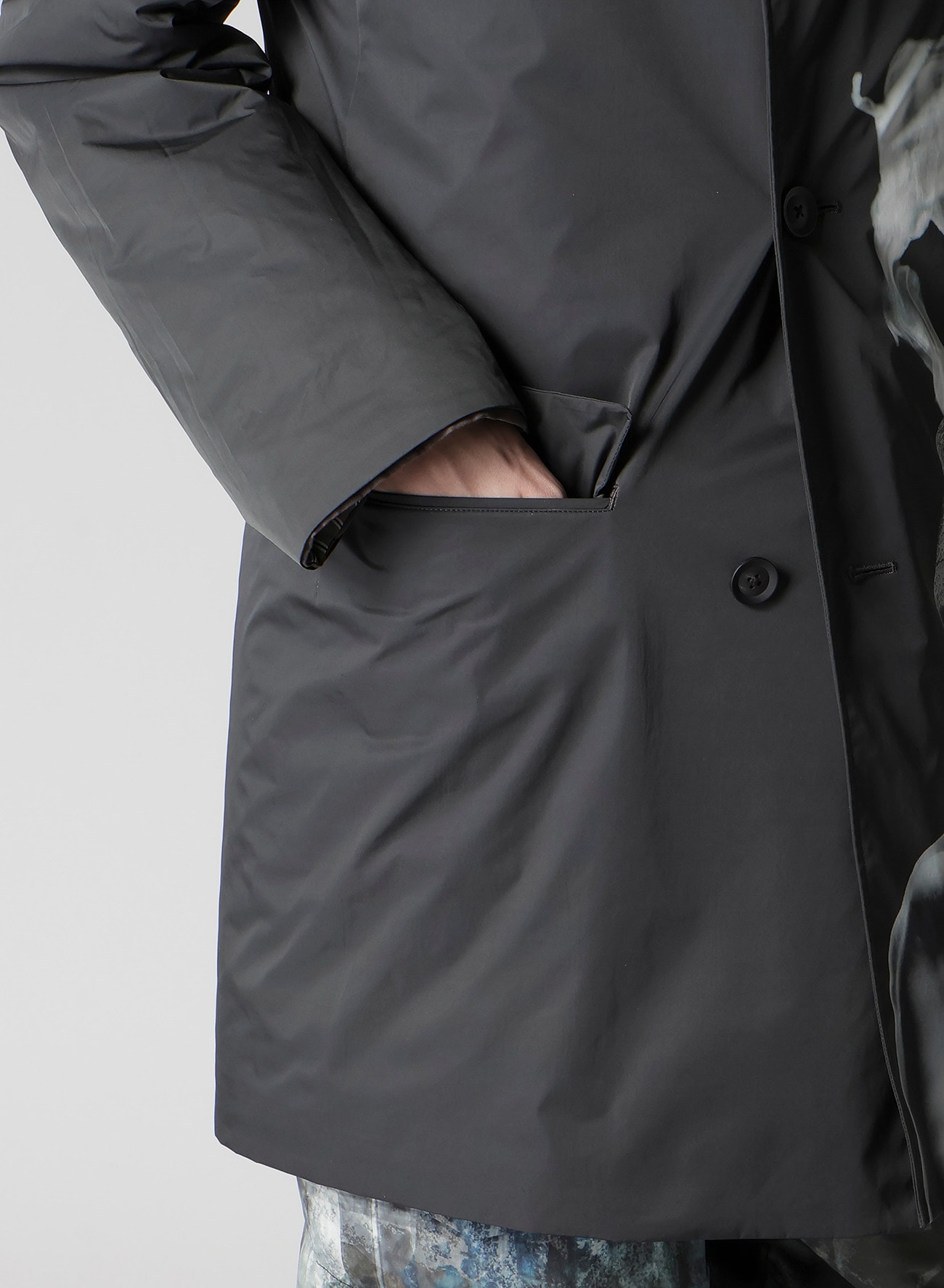 SMOKING GOTHIC PRINTED JACKET WITH LINER