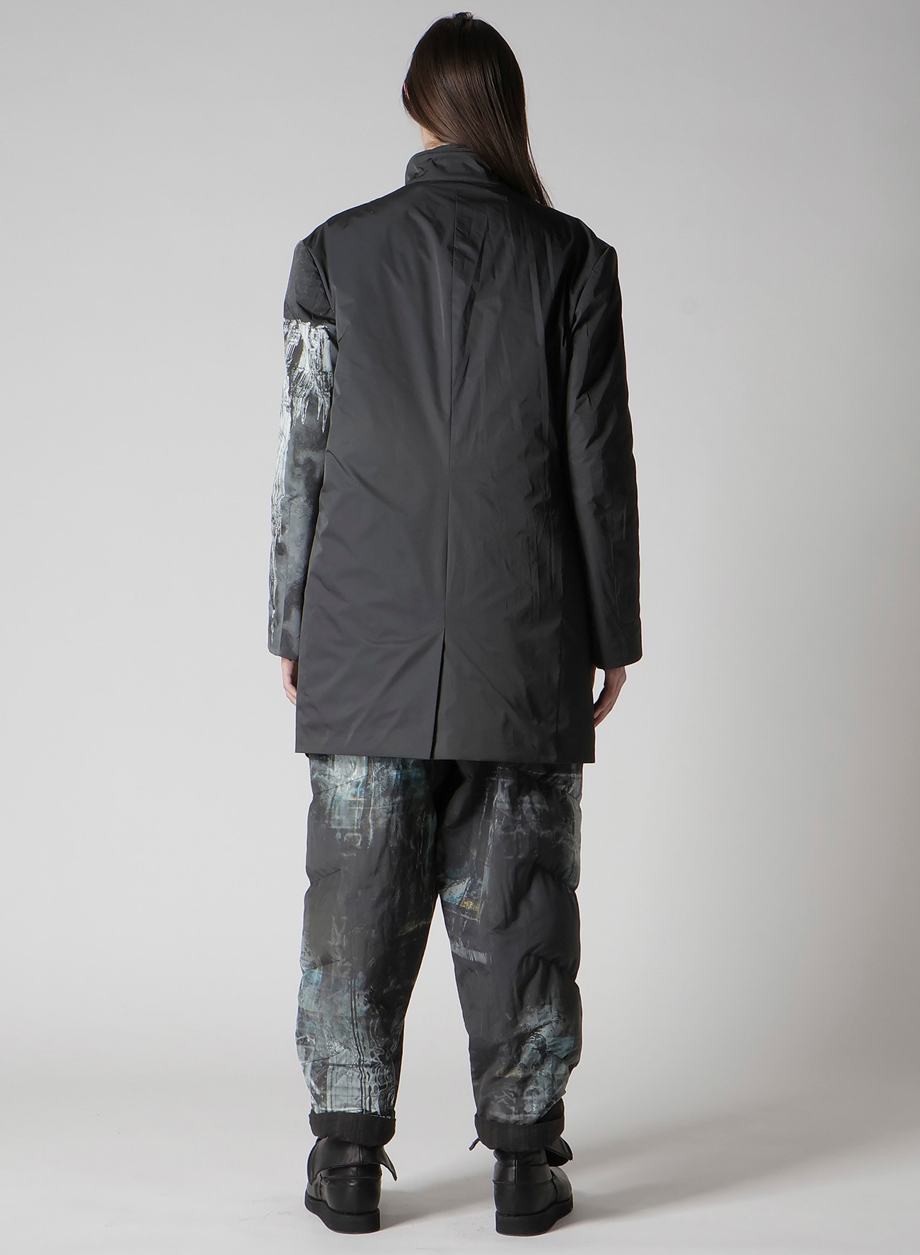 SMOKING GOTHIC PRINTED JACKET WITH LINER