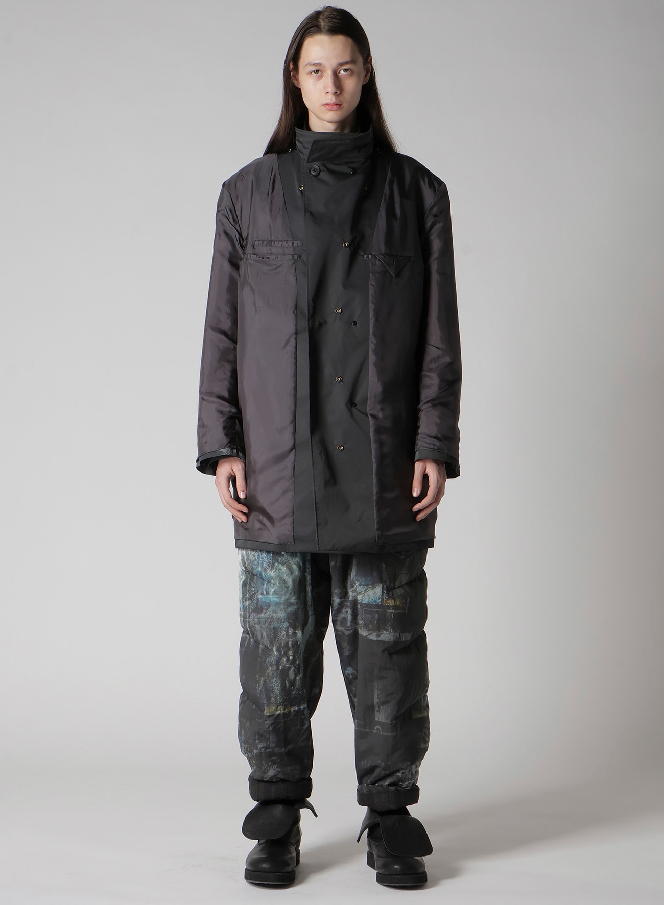 SMOKING GOTHIC PRINTED JACKET WITH LINER