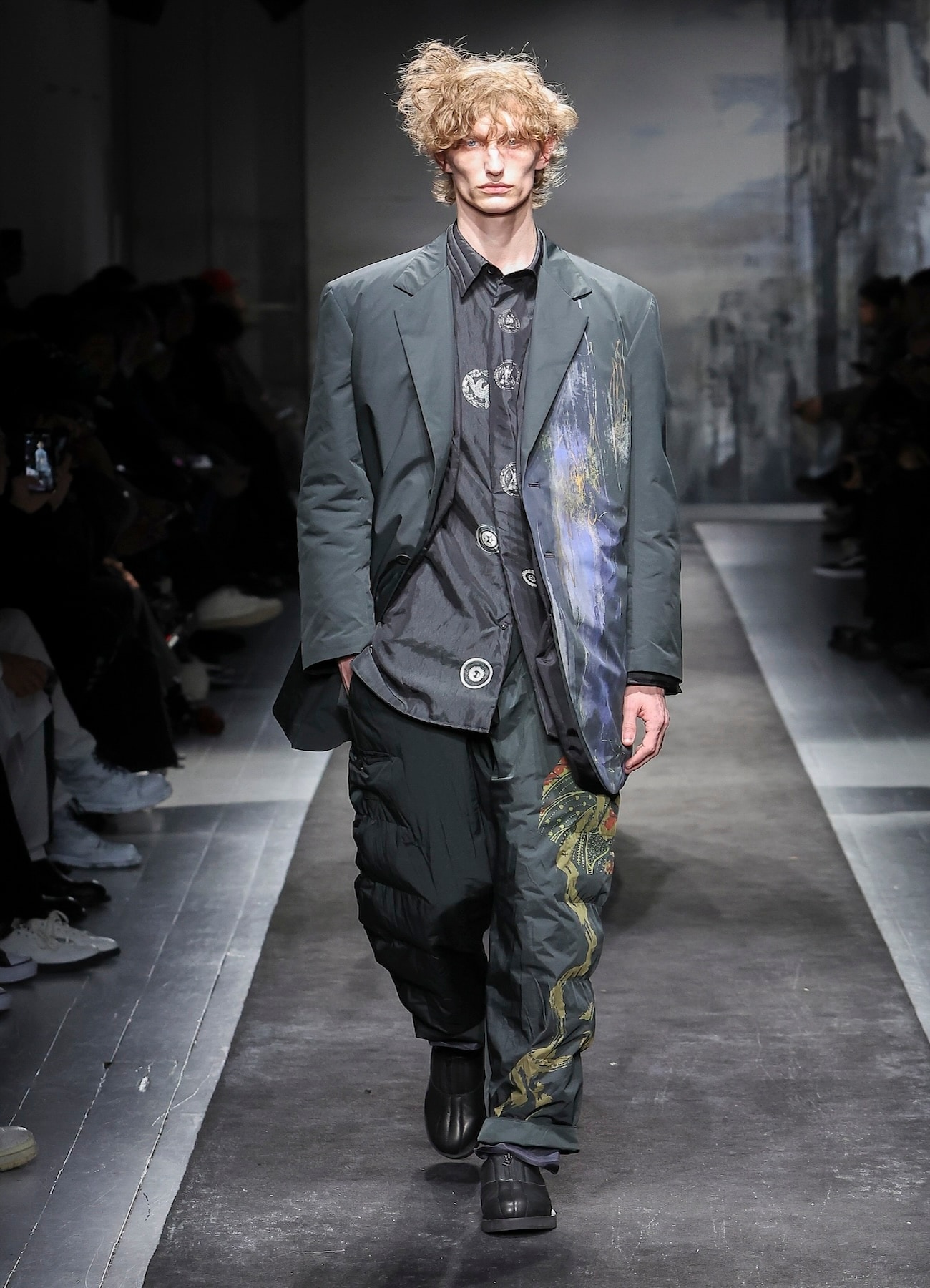 MOYAMOYA HAZY PRINTED JACKET WITH LINER