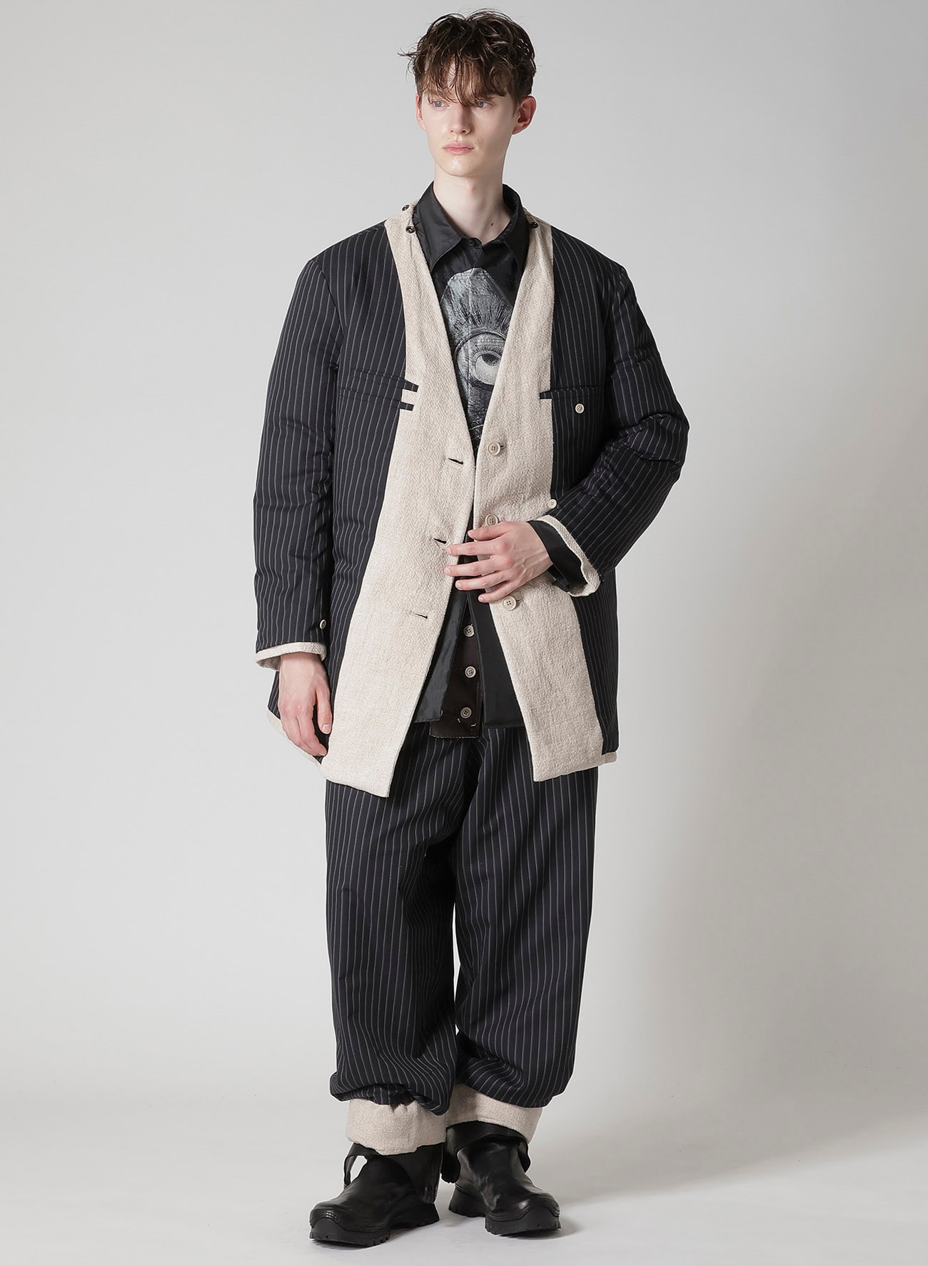 SILK LINEN TWEED JACKET WITH LINER
