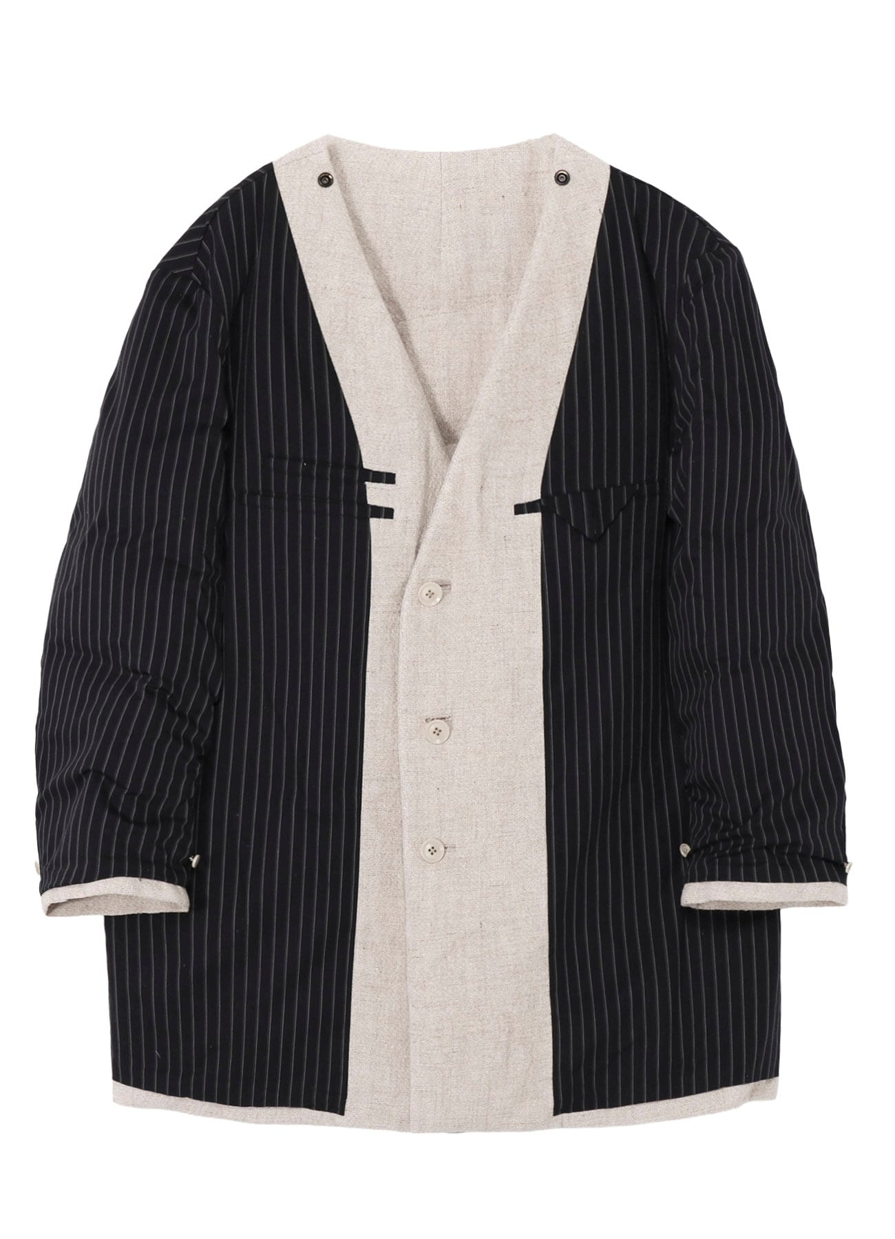 SILK LINEN TWEED JACKET WITH LINER