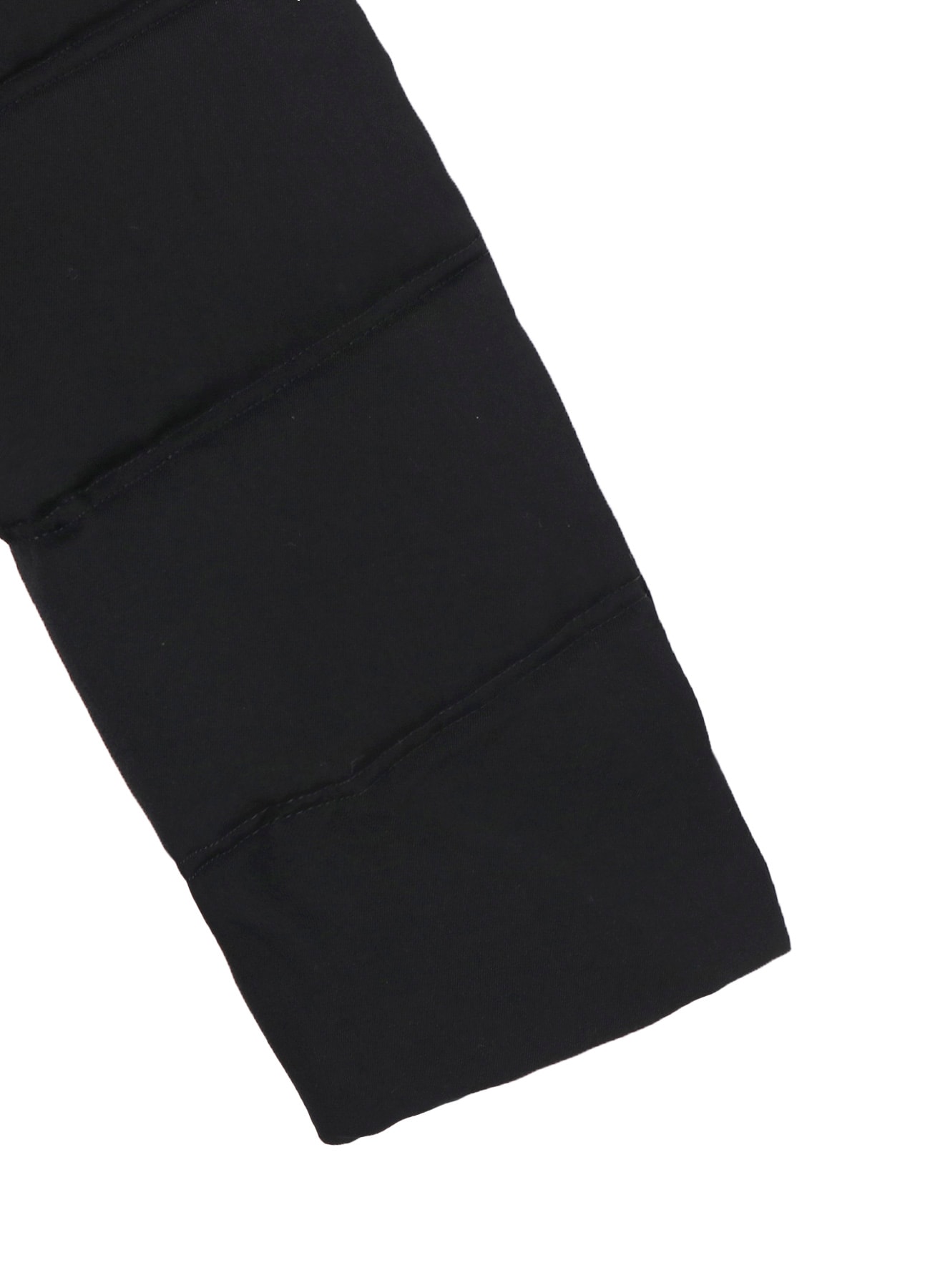 WOOL GABARDINE HORIZONTAL PADDED LONG JACKET