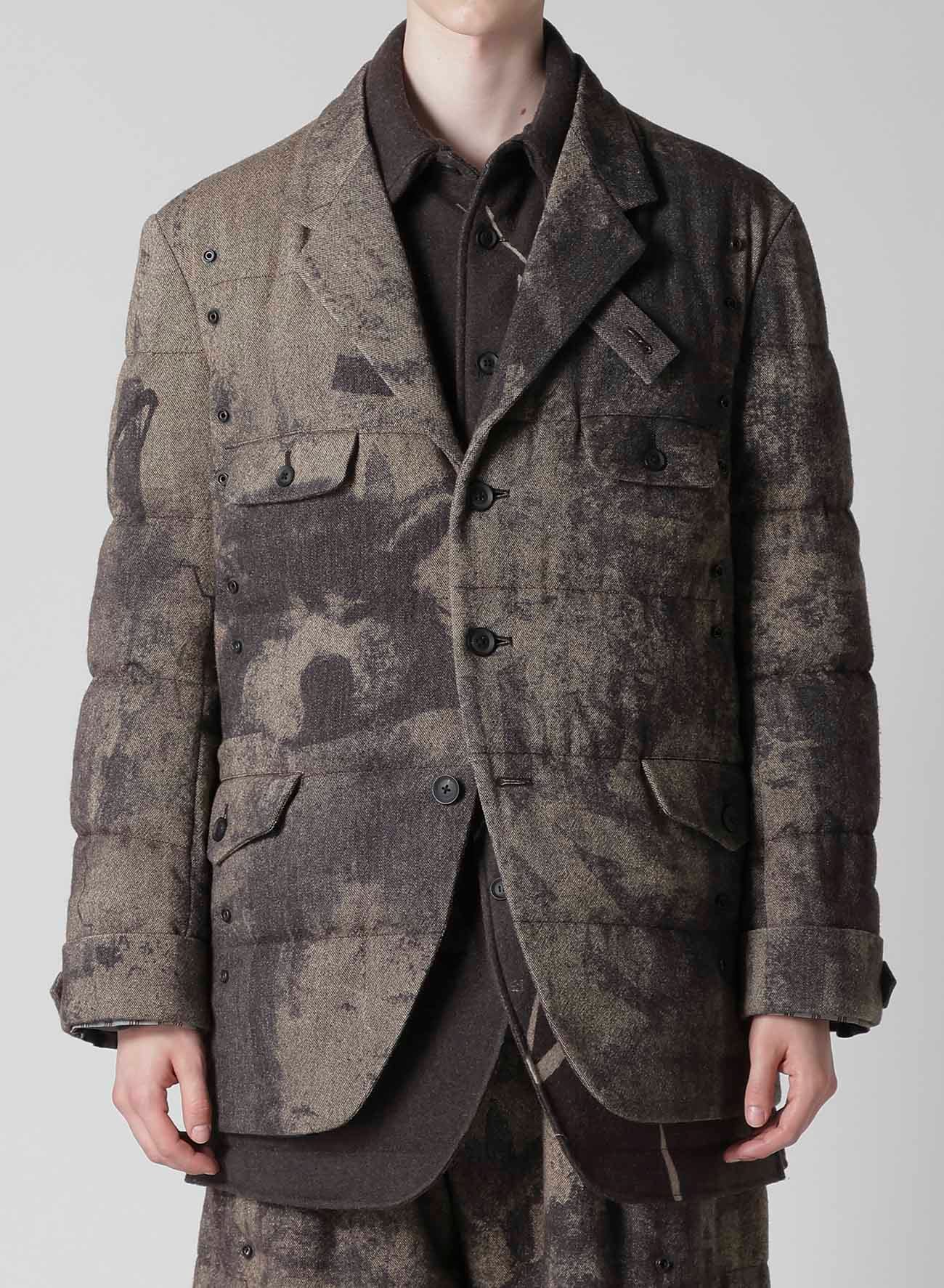 COLLAGE PRINTED PADDED JACKET