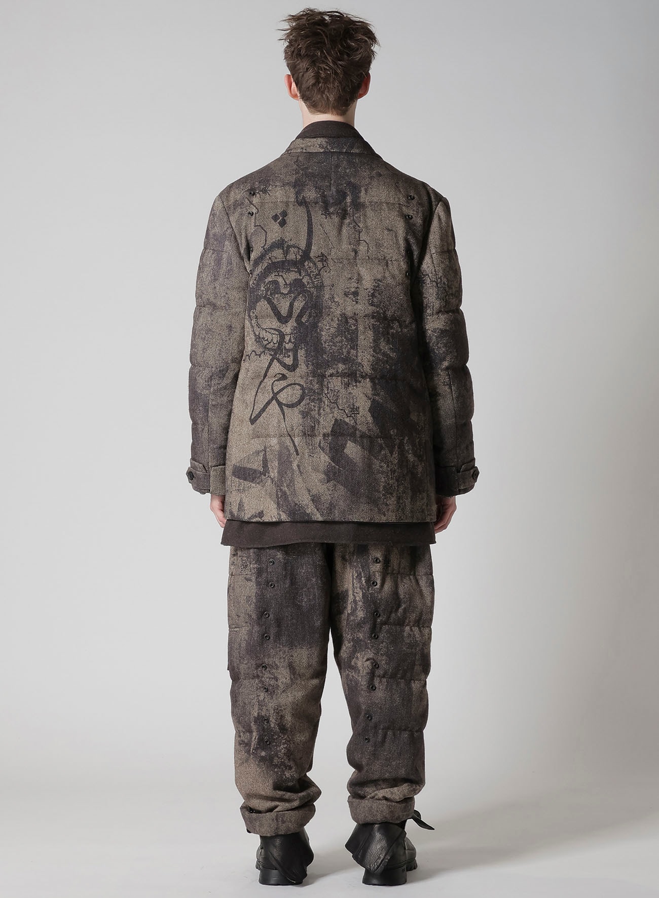 COLLAGE PRINTED PADDED JACKET