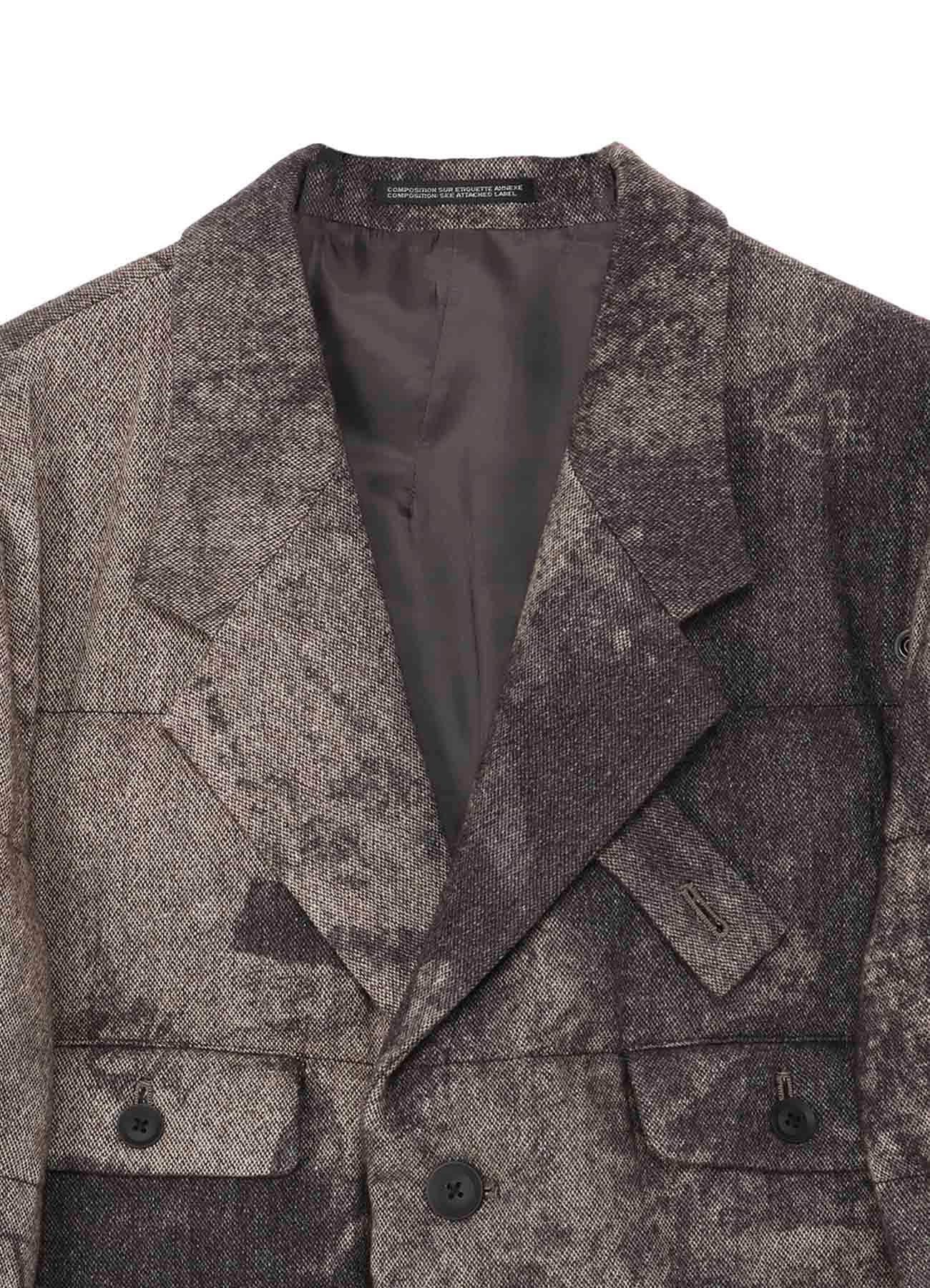 COLLAGE PRINTED PADDED JACKET