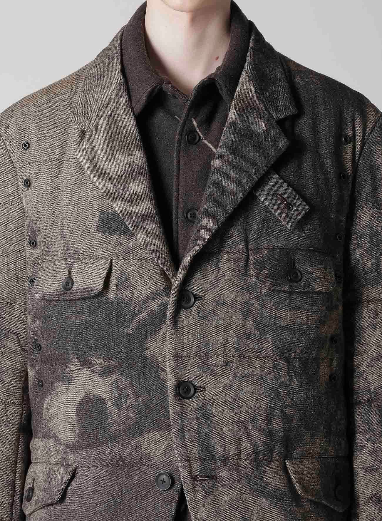COLLAGE PRINTED PADDED JACKET