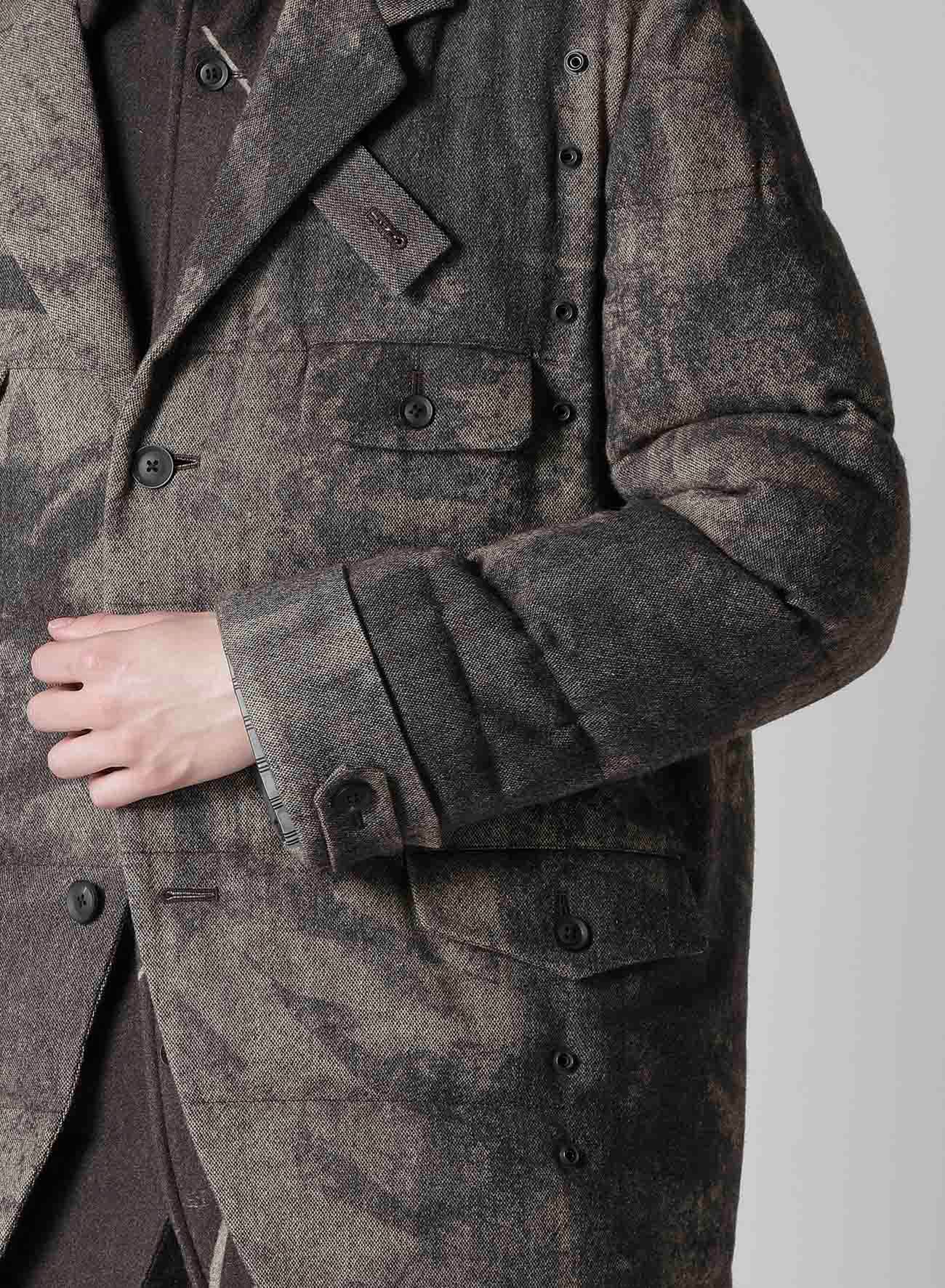 COLLAGE PRINTED PADDED JACKET