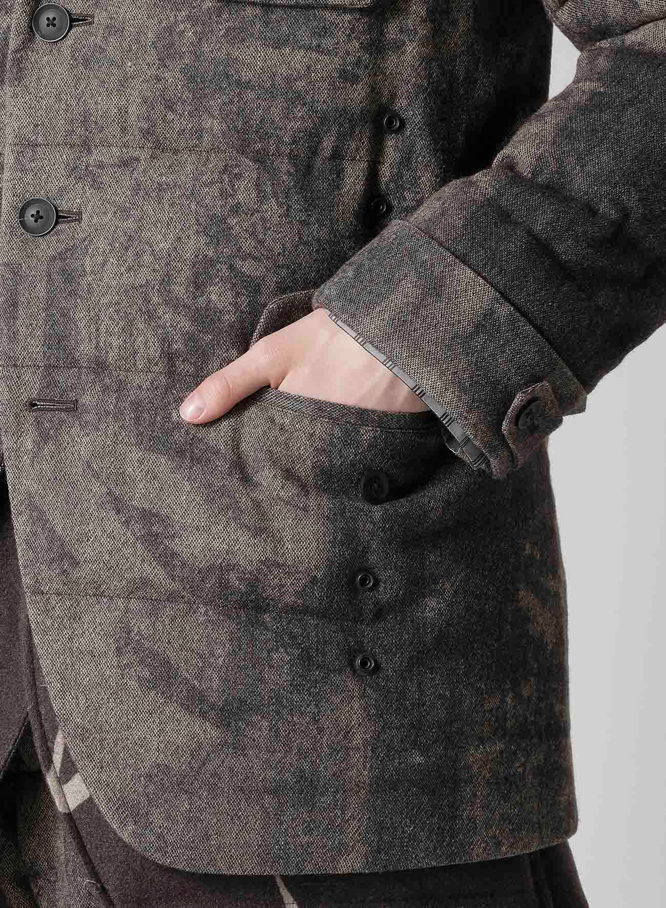 COLLAGE PRINTED PADDED JACKET