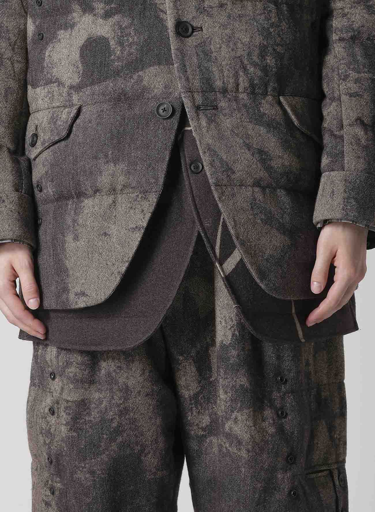 COLLAGE PRINTED PADDED JACKET