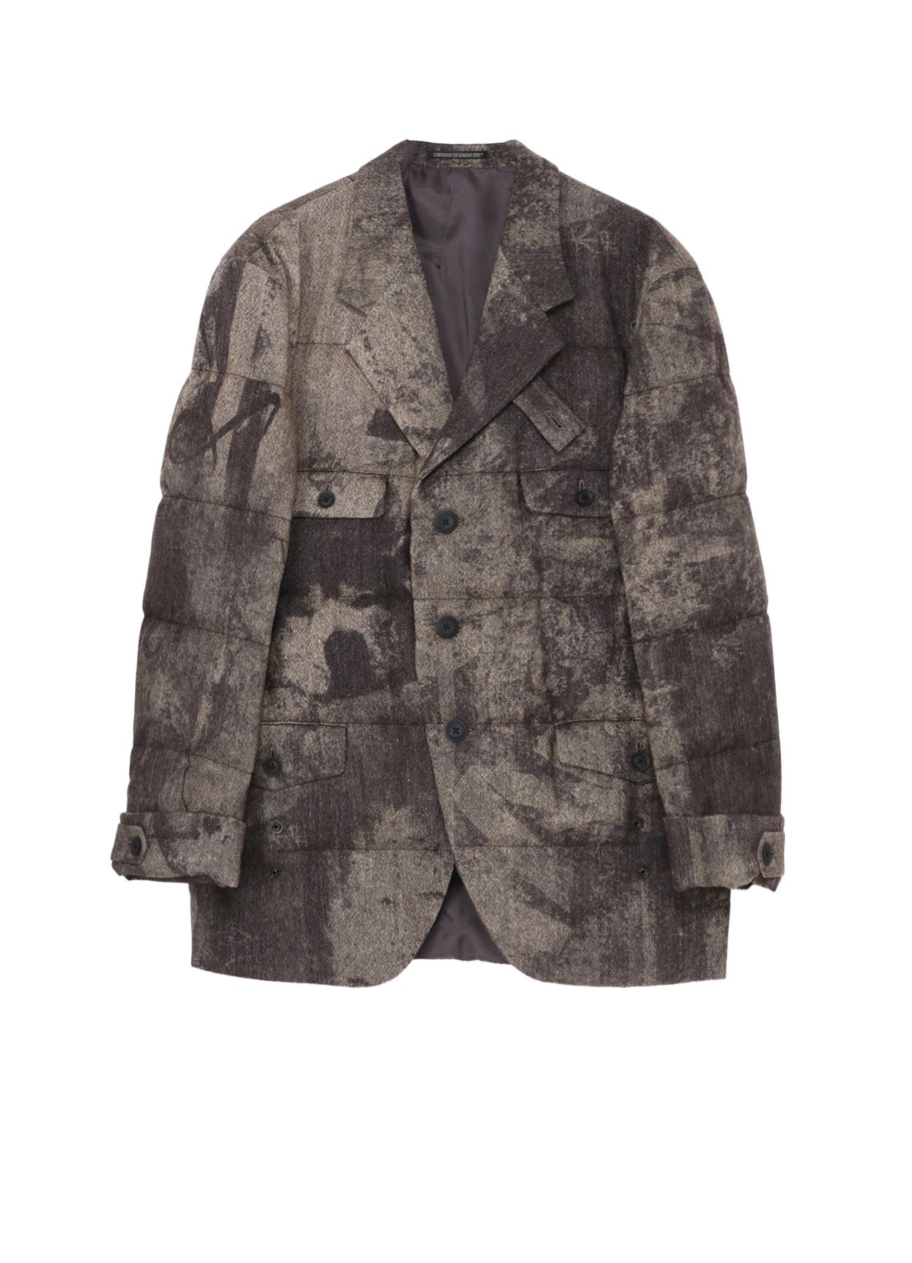 COLLAGE PRINTED PADDED JACKET