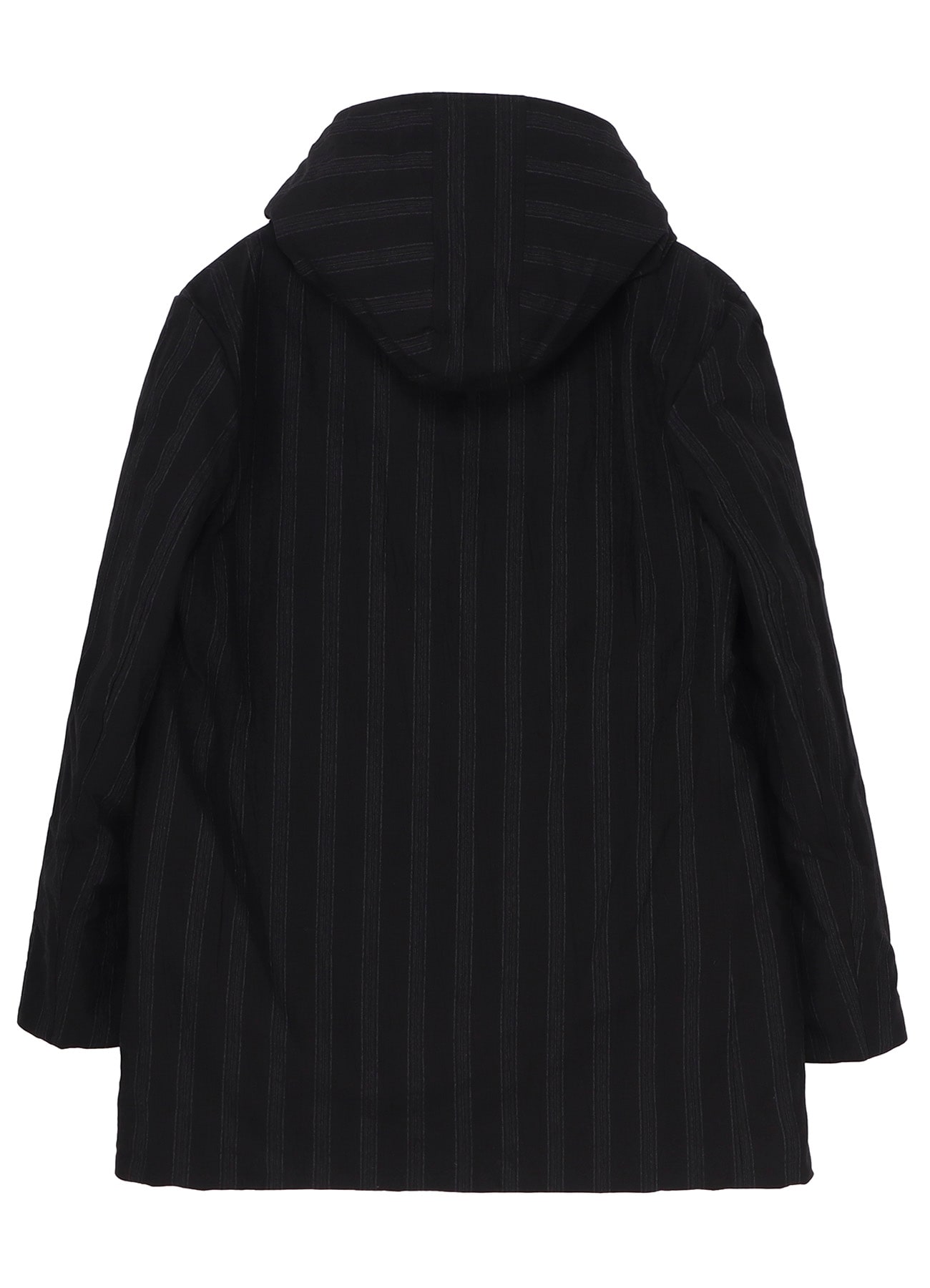 DIAGONAL PADDED PRINTED HOOD JACKET
