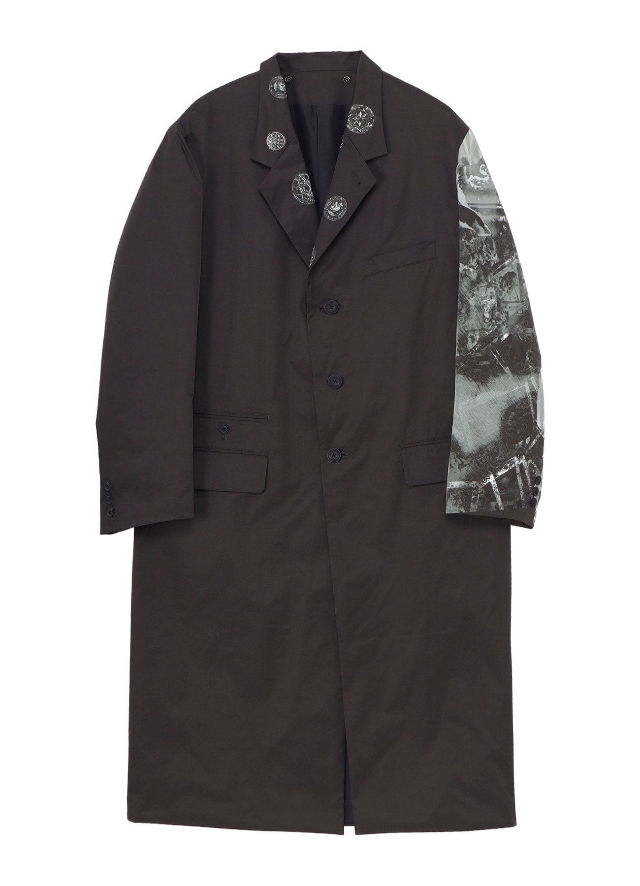 NUDE AND BUTTON PRINTED REVERSIBLE JACKET