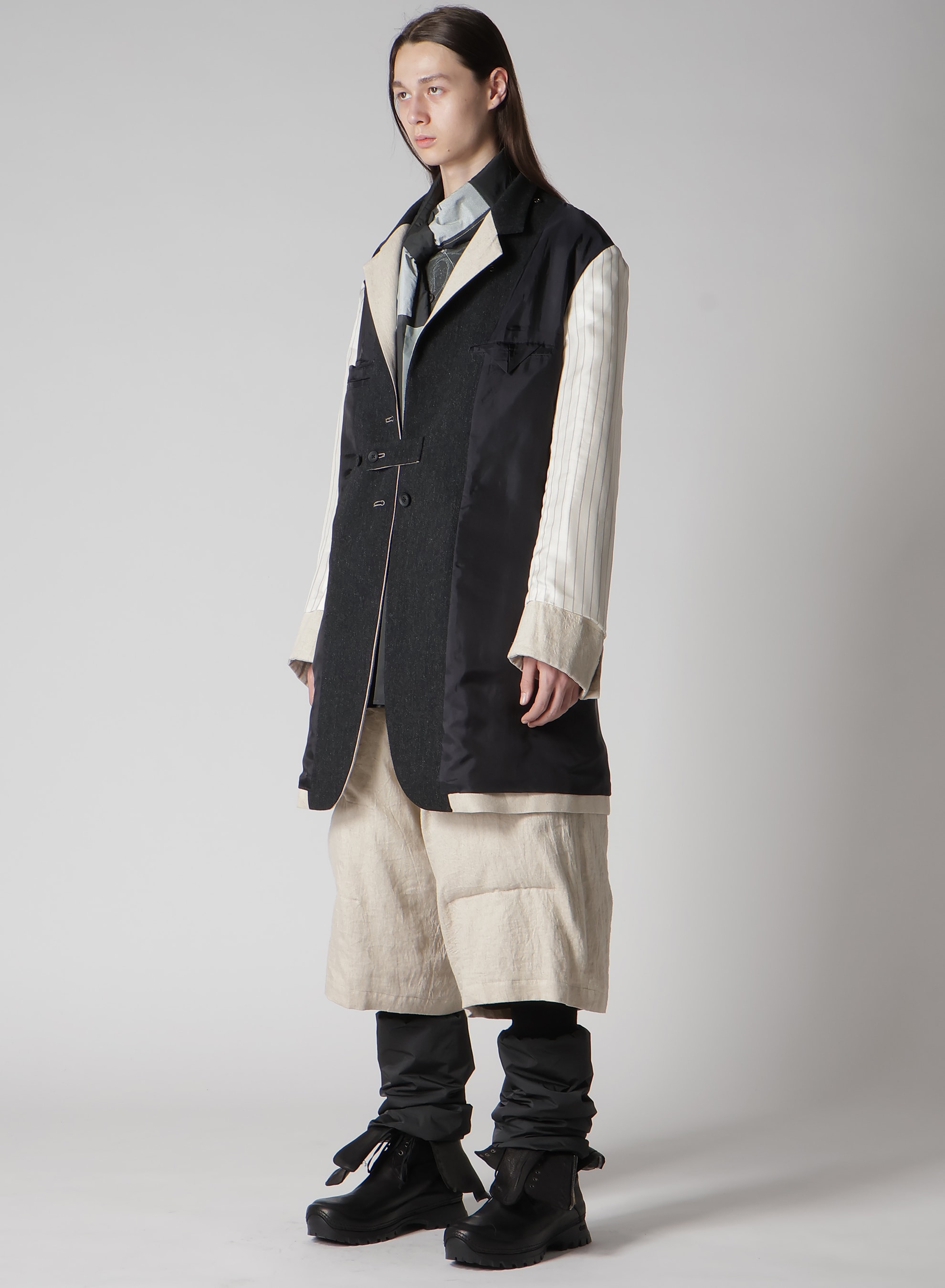 COLOR COMBINATION JACKET WITH LINER
