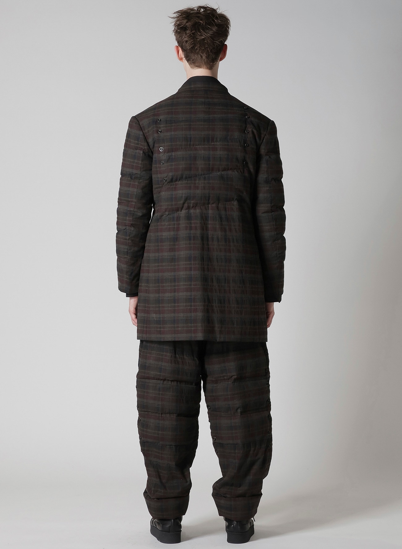 MADRAS INK 3 BUTTONS DIAGONAL PADDED JACKET