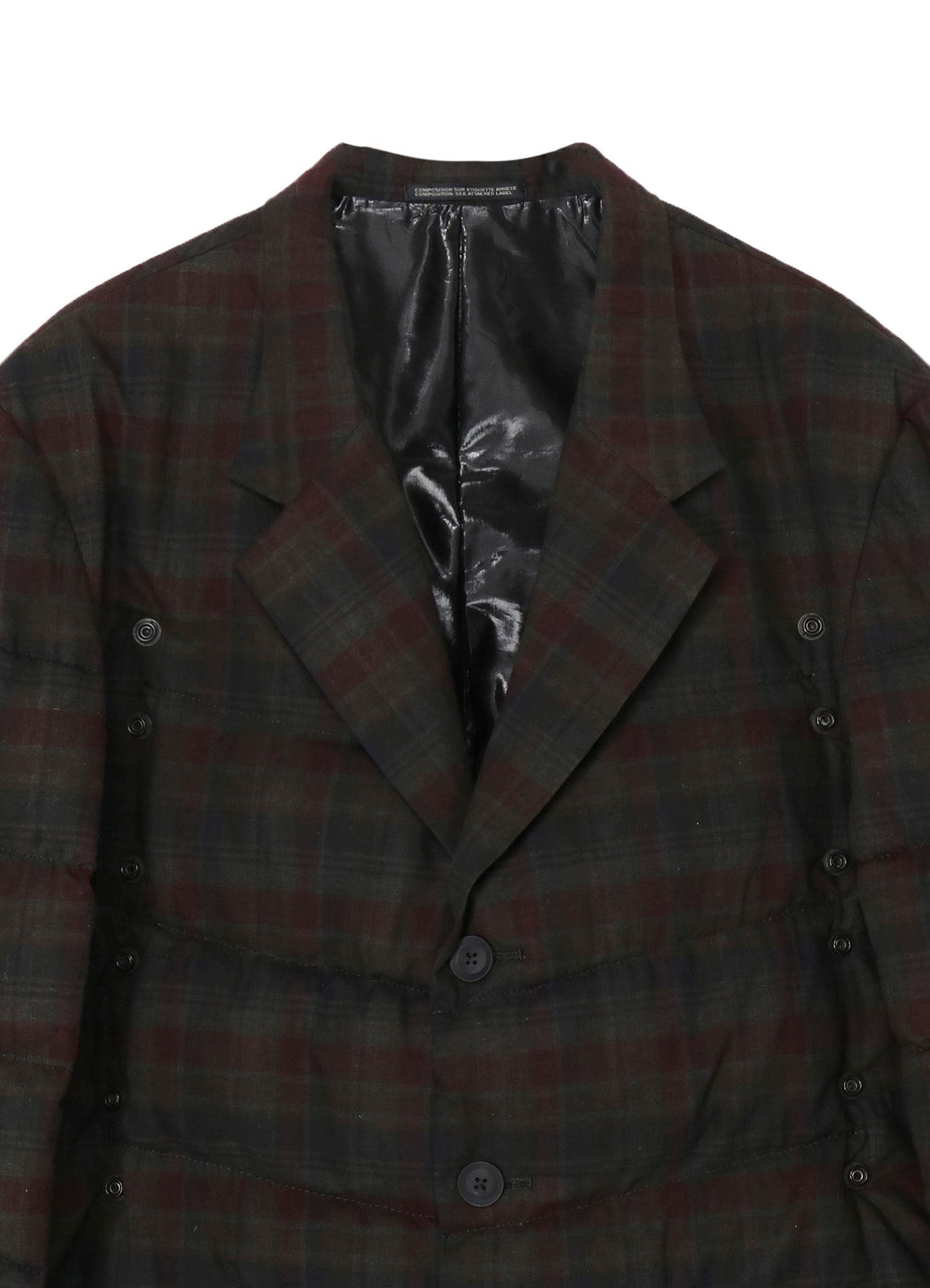 MADRAS INK 3 BUTTONS DIAGONAL PADDED JACKET